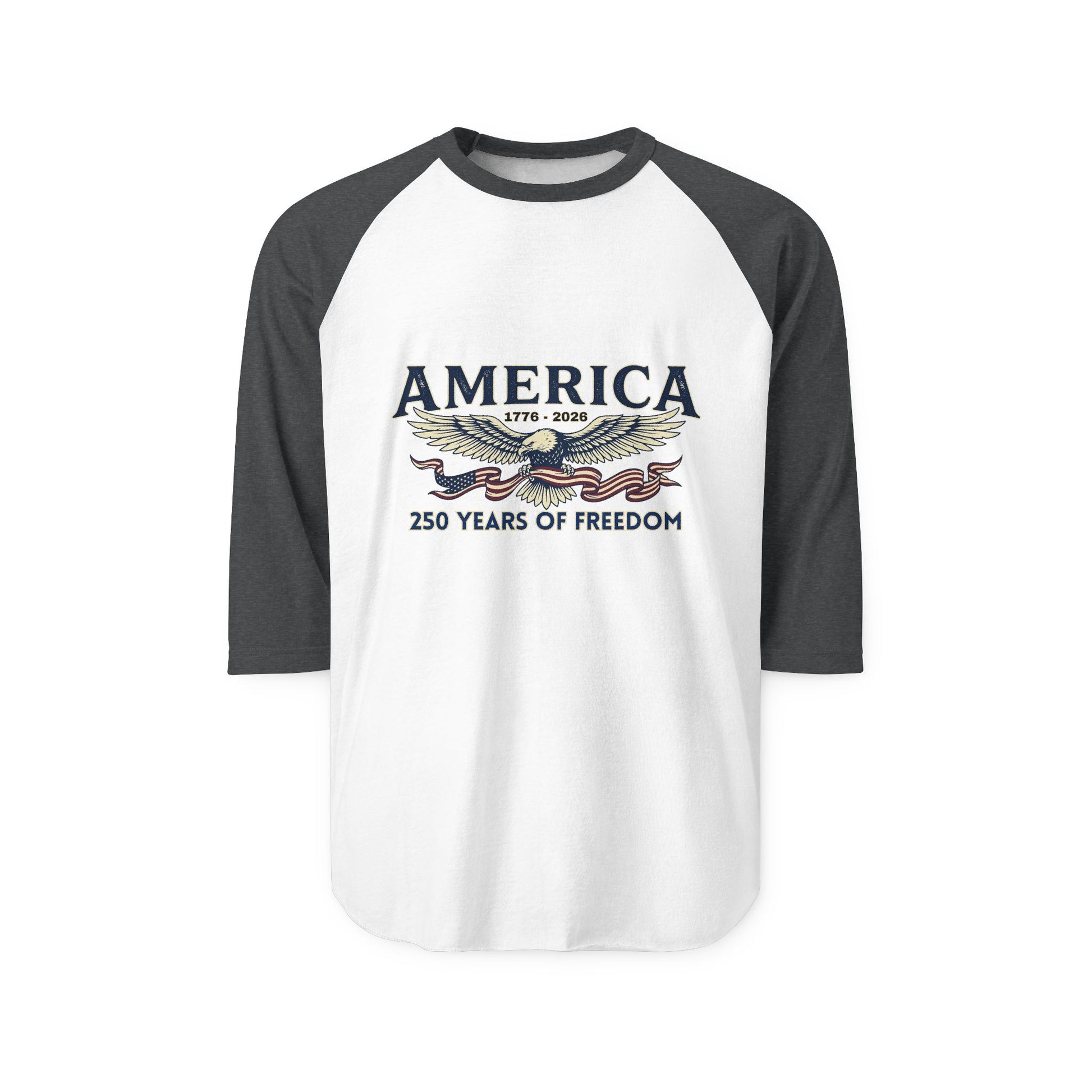 America Eagle Raglan Shirt Baseball Tee | USA 250th ANNIVERSARY Baseball Tee - Trending Novelties & Gifts