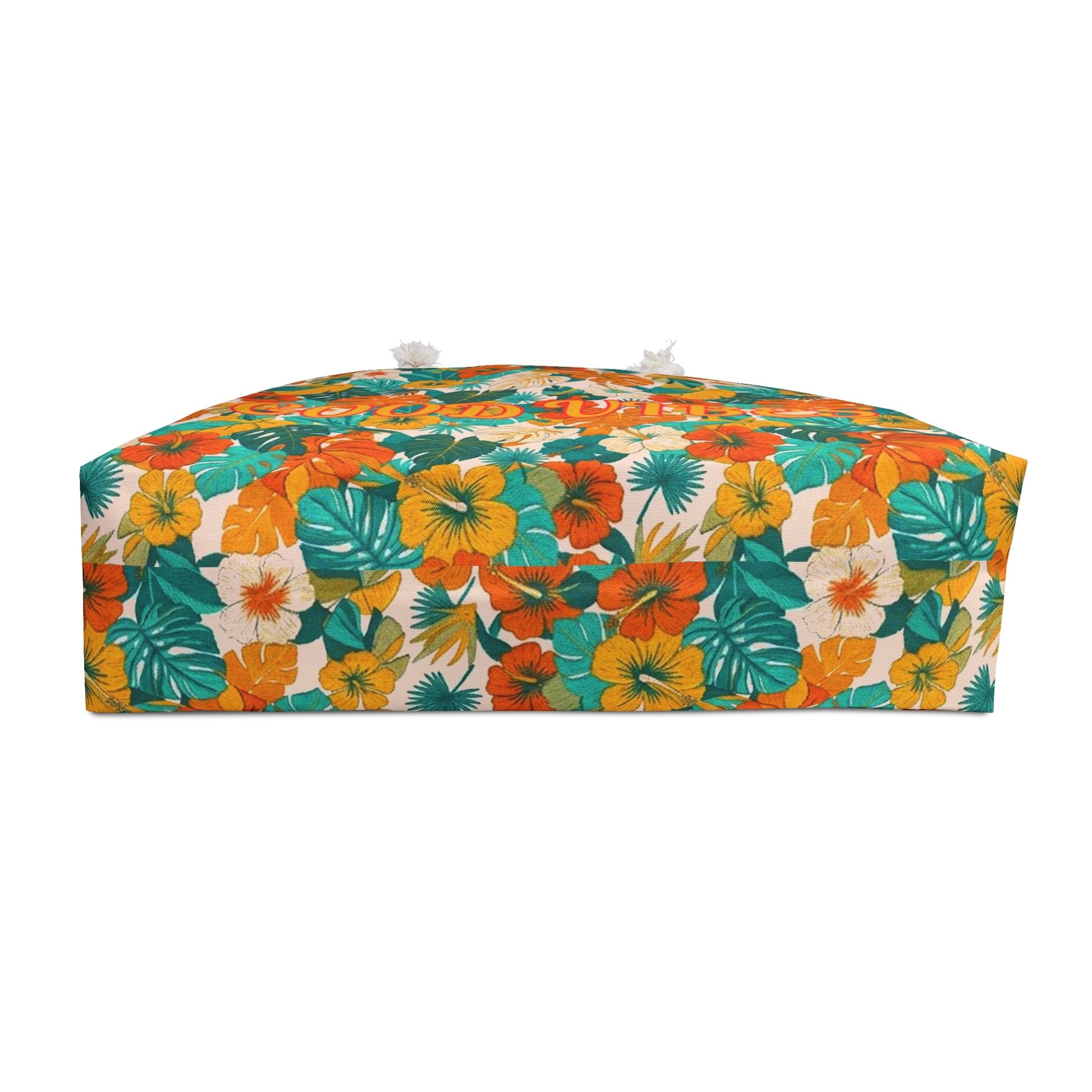 Tropical 'Good Vibes' Weekender Bag – Summer Tote for Beach & Vacation - Trending Novelties & Gifts