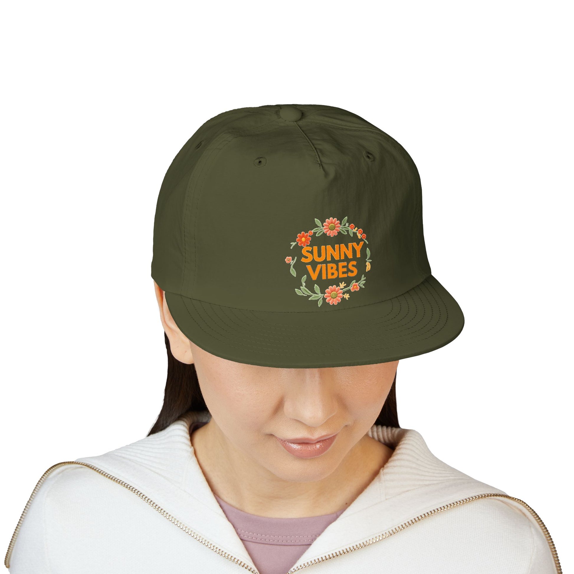 Sunny Vibes Surf Cap — Summer Floral Beach Hat - Trending Novelties & Gifts
