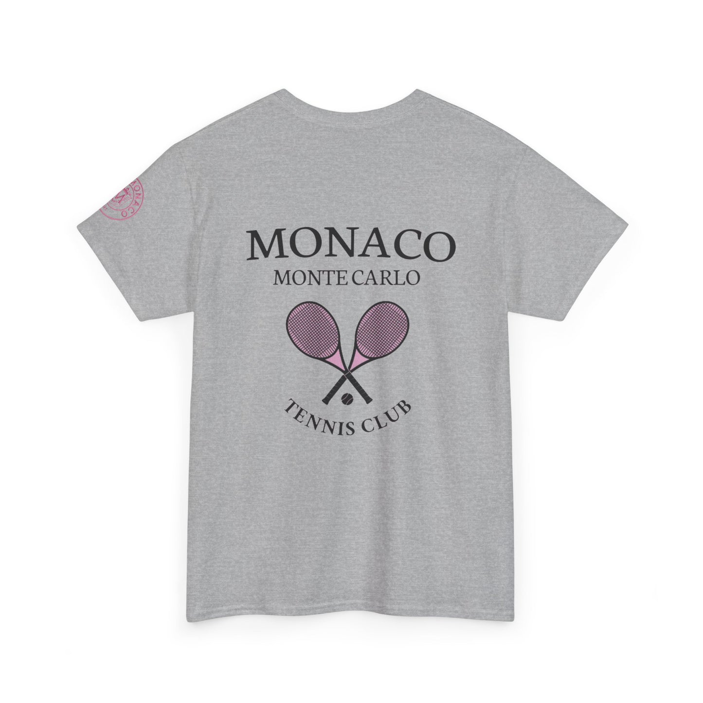 Monaco Monte Carlo Tennis Club Tee — Vintage Tennis Racket Shirt