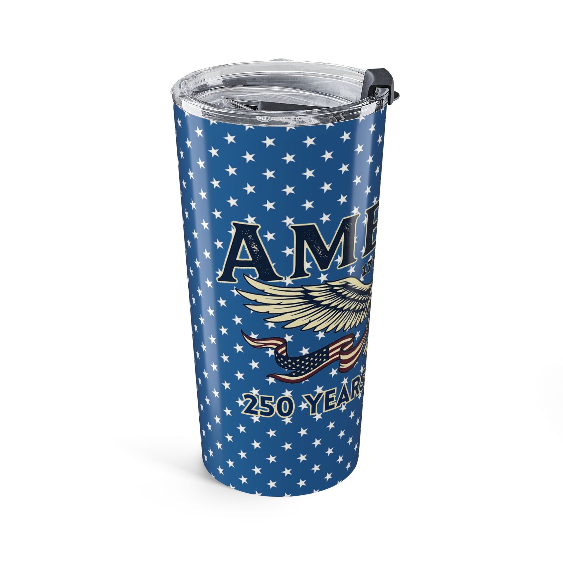 USA 250th ANNIVERSARY 20oz Tumbler – America Eagle Stars & Stripes Travel Cup - Trending Novelties & Gifts