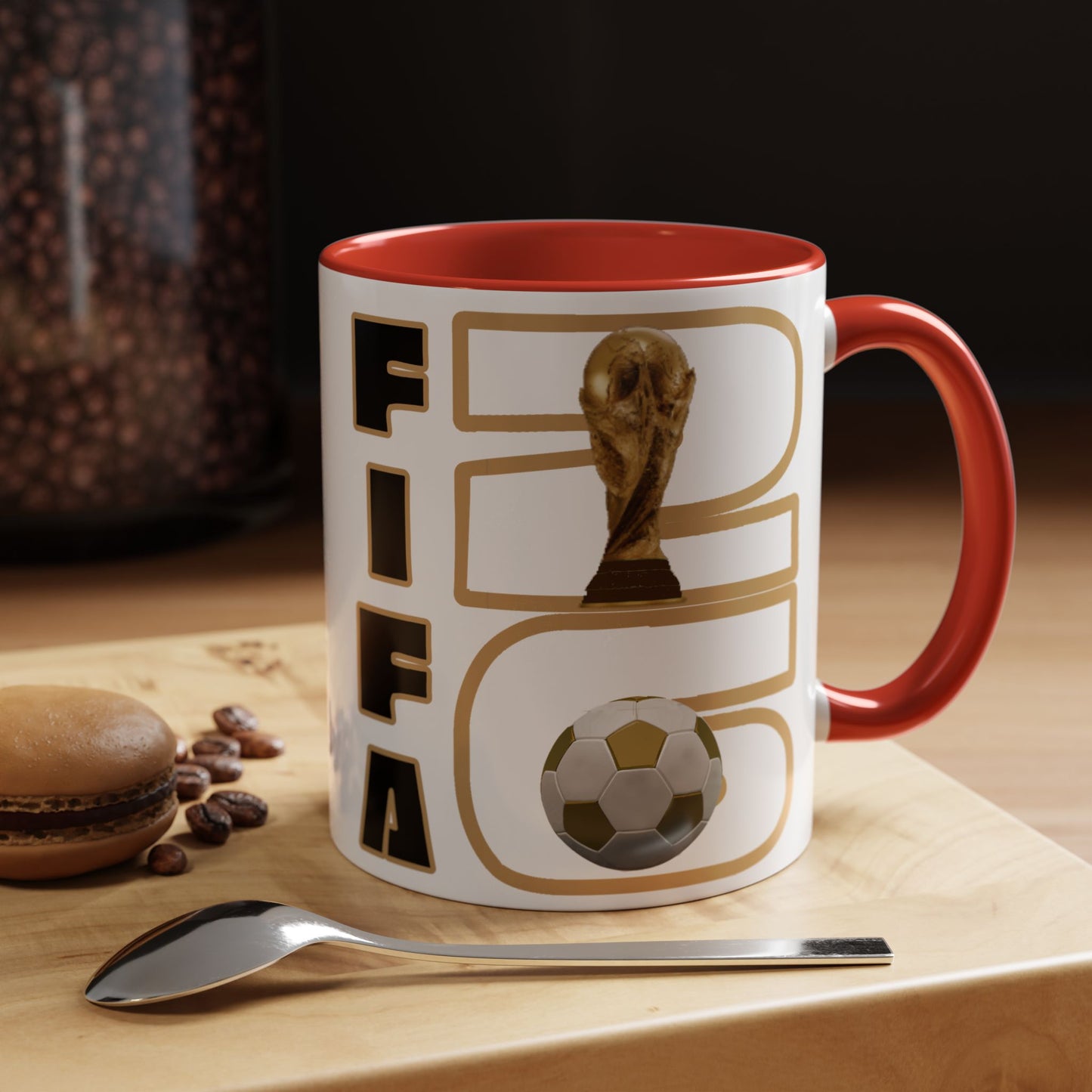 FIFA World Cup '26 Coffee Mug — Soccer Trophy & Ball Graphic 11/15oz - Trending Novelties & Gifts