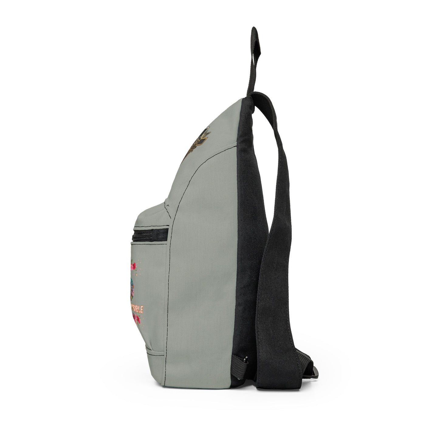Gray Floral Cross Summer Crossbody Bag
