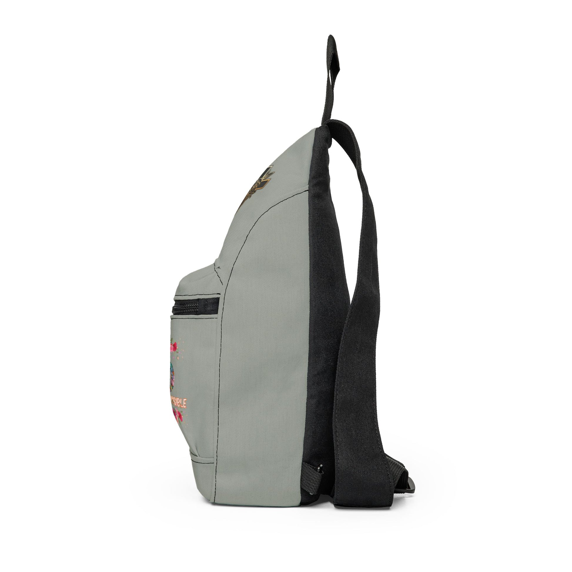 Gray Floral Cross Summer Crossbody Bag