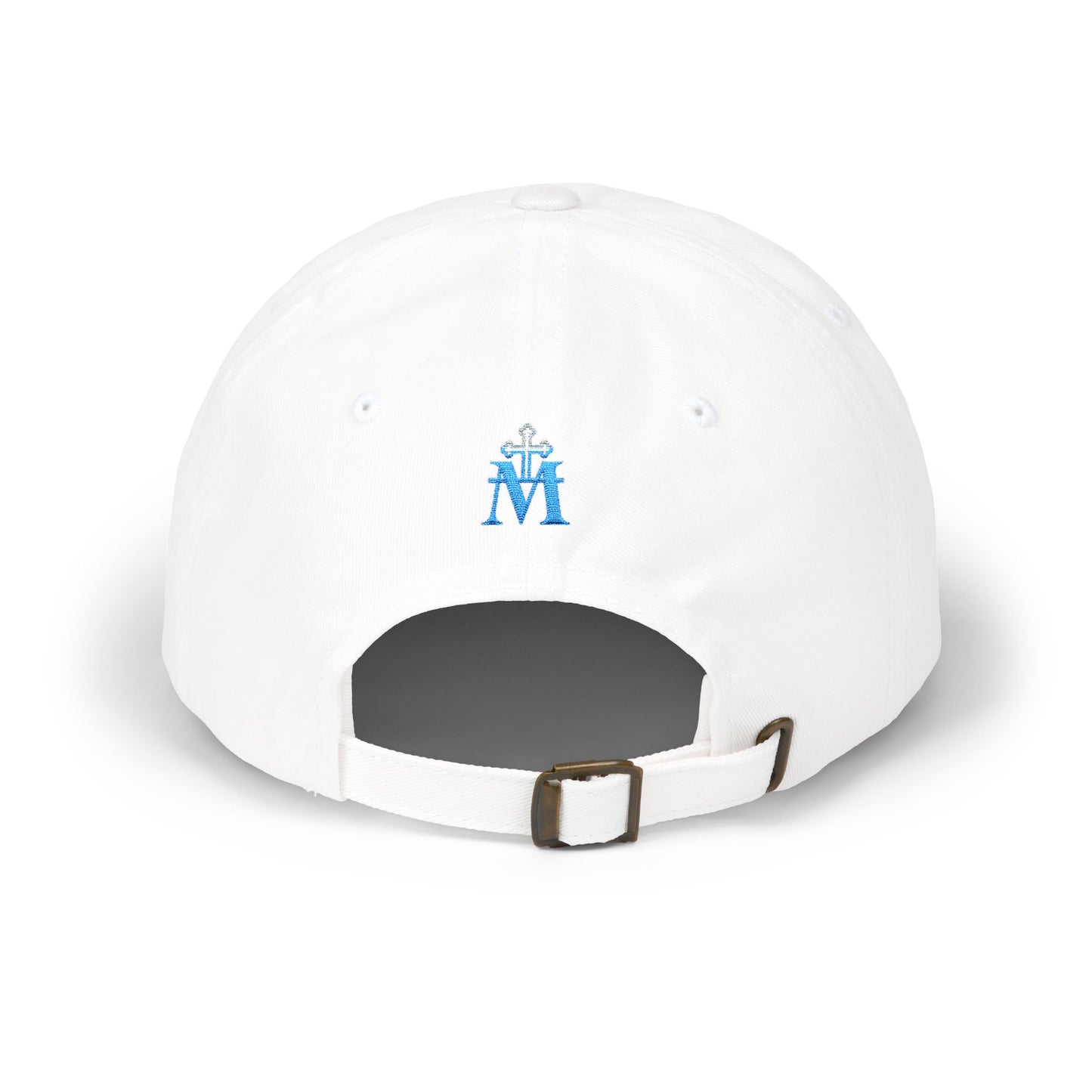 Marian 'M' Embroidered Cap — Blue Marian Monogram Cap (EM)