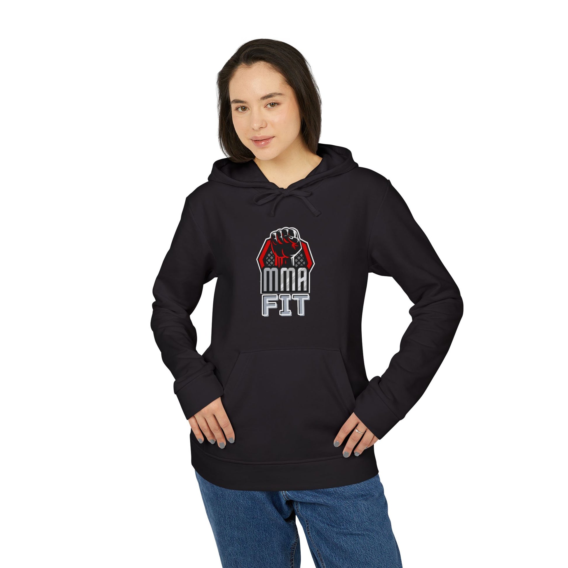 Adidas Sports Fleece Hoodie for MMA Fans, Hoodie with MMA logo designs,