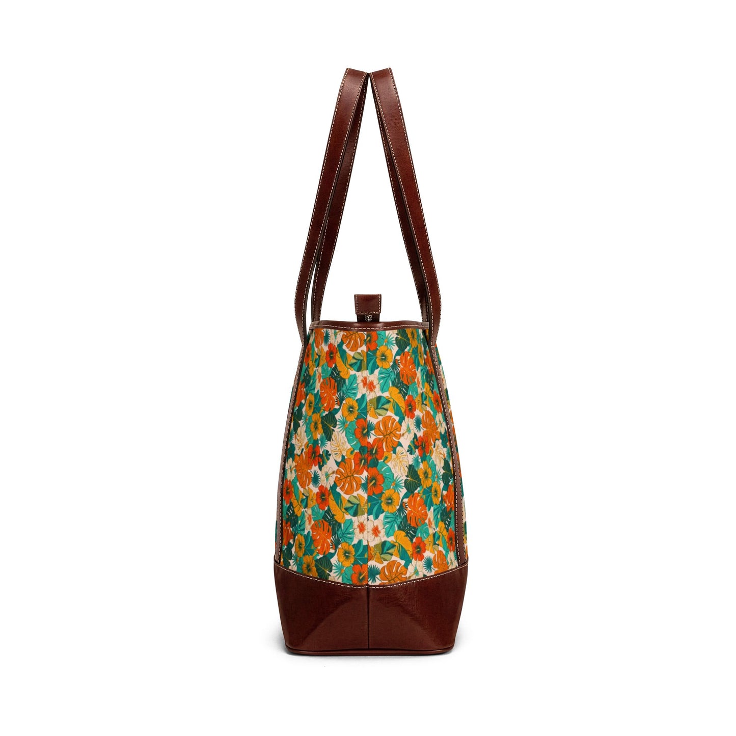 Summer Floral Handbag — Orange & Teal Garden Shoulder Bag - Trending Novelties & Gifts