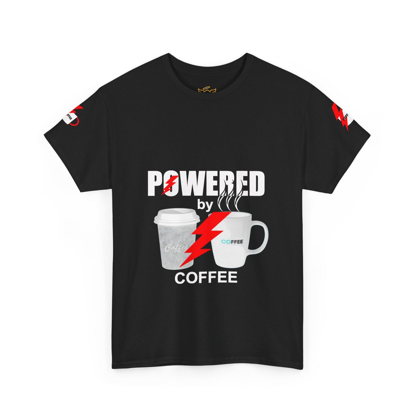 Coffee Lovers Heavy Cotton T-shirt - Powered by Coffee.