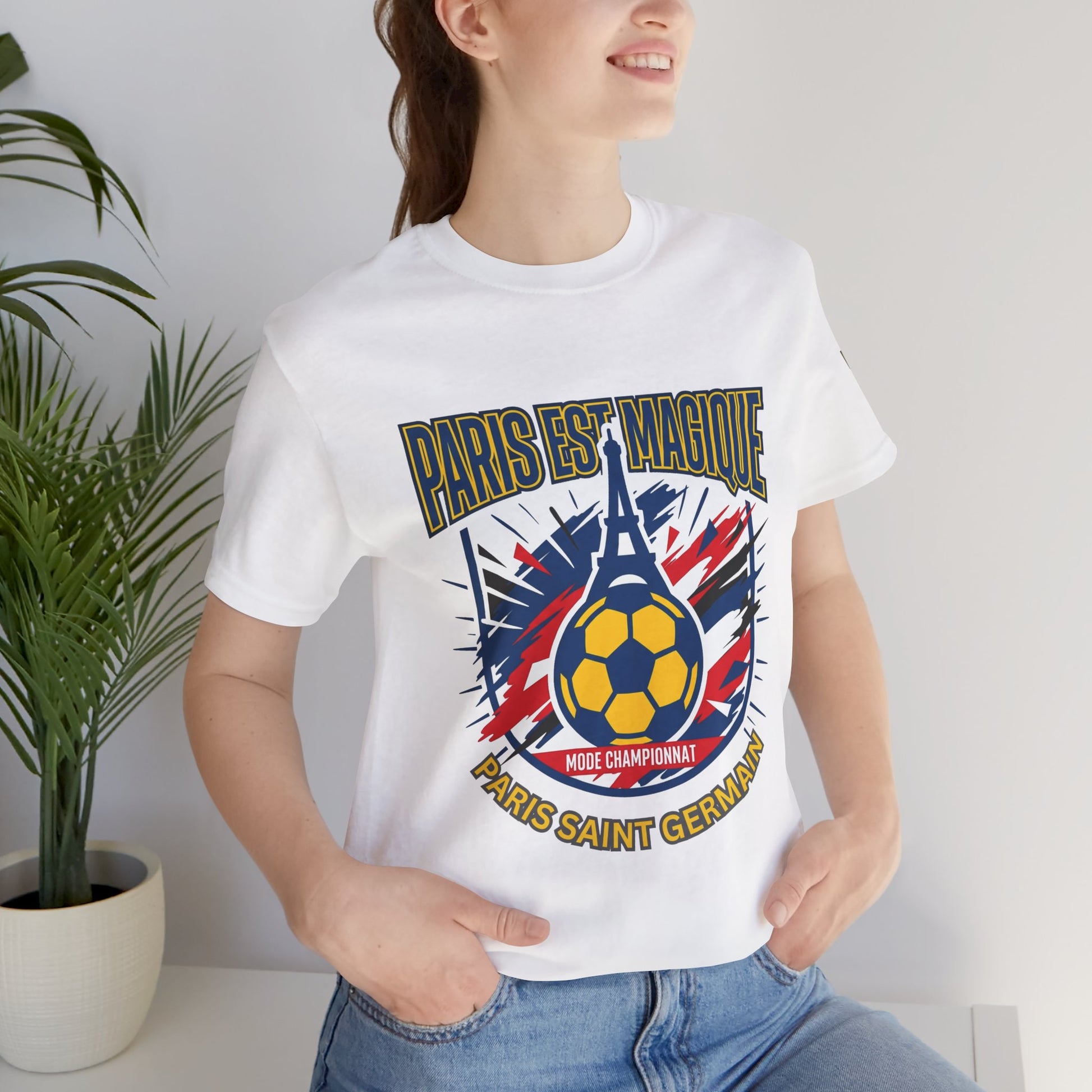 Paris-inspired Soccer Crest Tee | Paris Saint Germain Soccer Fan T-shirt - Trending Novelties & Gifts