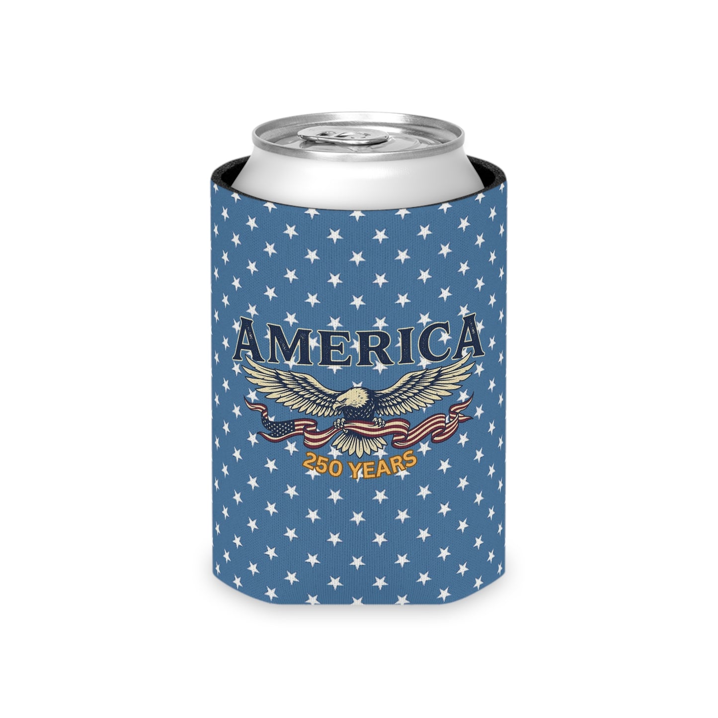 USA 250th ANNIVERSARY Can Cooler — America 250 Years of Freedom Patriotic Koozie - Trending Novelties & Gifts