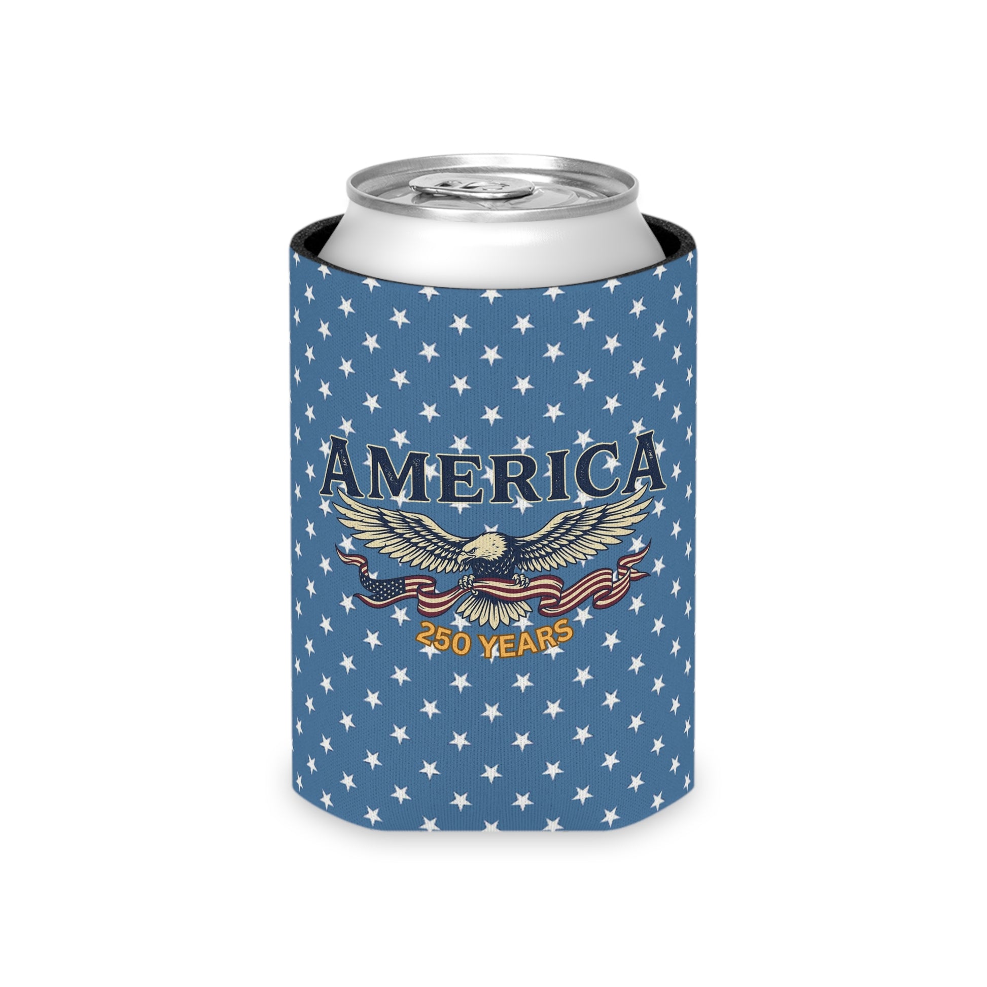 USA 250th ANNIVERSARY Can Cooler — America 250 Years of Freedom Patriotic Koozie - Trending Novelties & Gifts