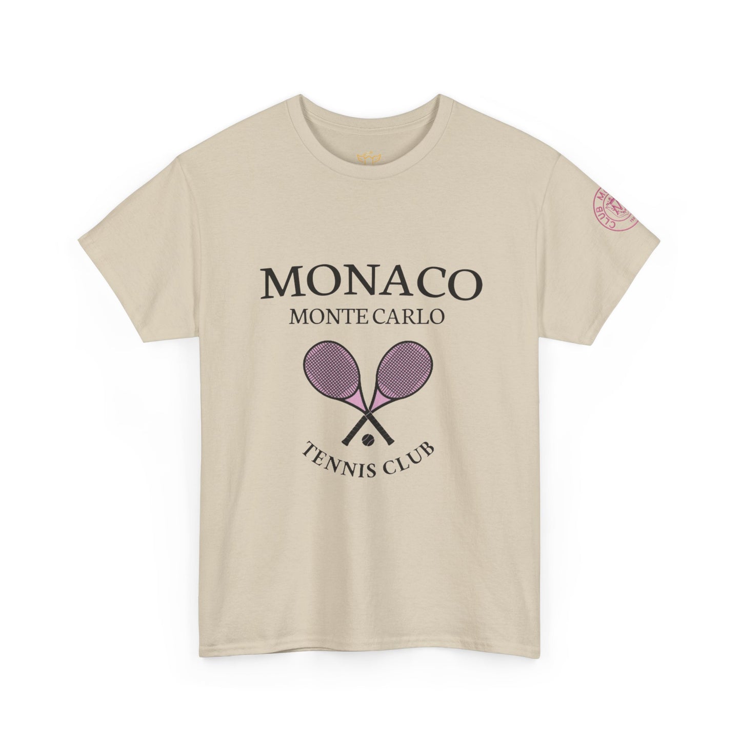Monaco Monte Carlo Tennis Club Tee — Vintage Tennis Racket Shirt