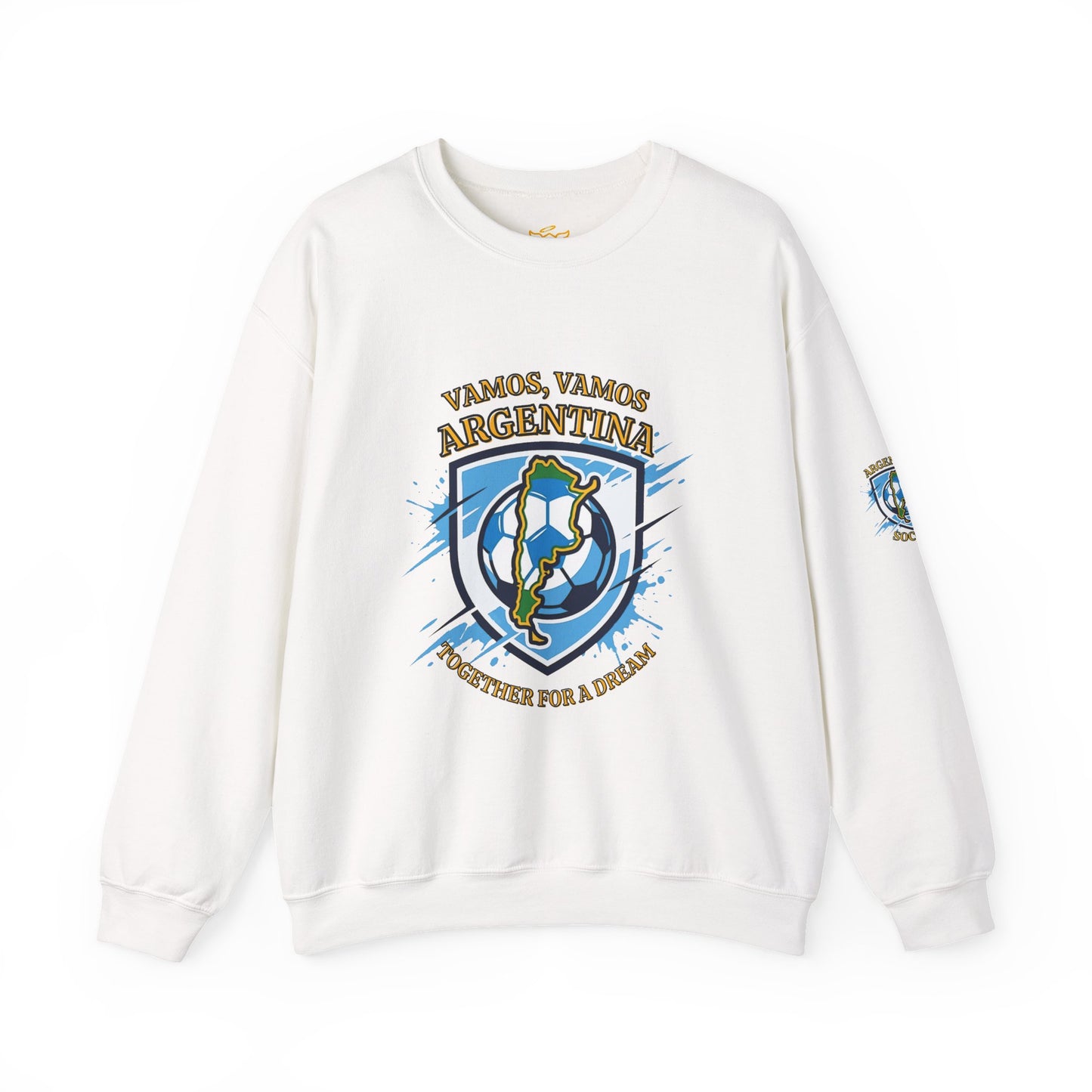 Argentina Soccer Crewneck Sweatshirt – "Vamos, Vamos Argentina" Football Fan Pullover - Trending Novelties & Gifts