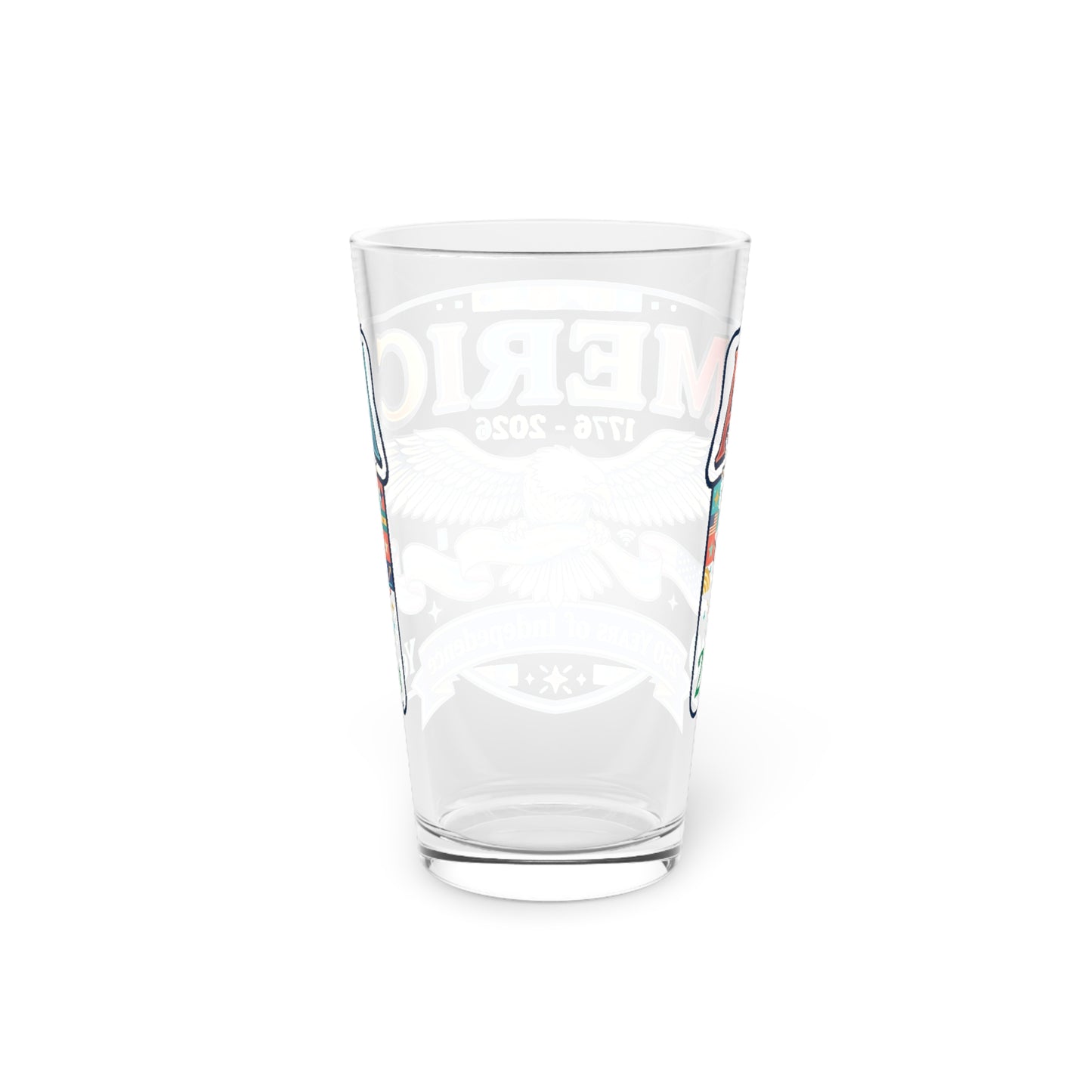 USA 250th ANNIVERSARY Eagle Pint Glass — 16oz America's Independence Day Beer Glass - Trending Novelties & Gifts