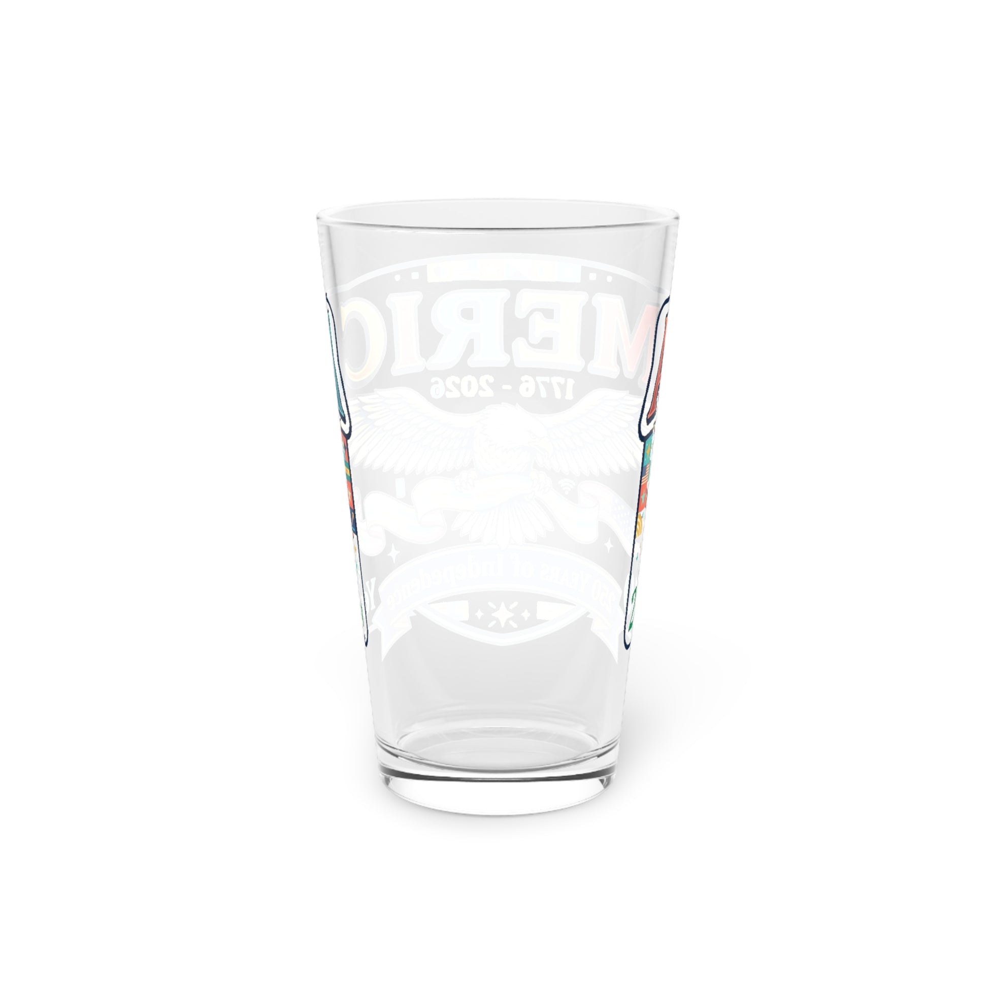 USA 250th ANNIVERSARY Eagle Pint Glass — 16oz America's Independence Day Beer Glass - Trending Novelties & Gifts