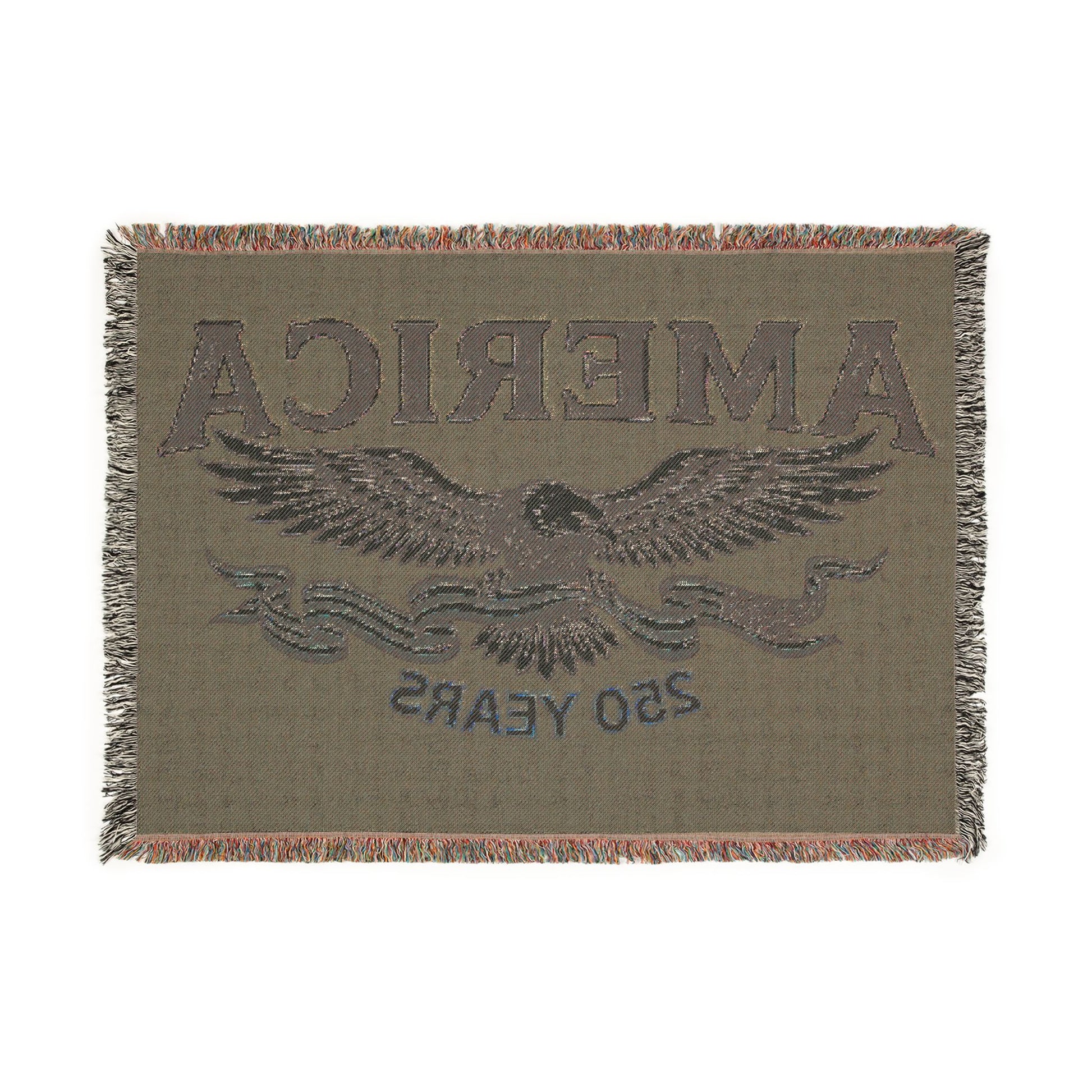 USA 250th ANNIVERSARY Woven Blanket | America 250 Years  Patriotic Eagle Throw - Trending Novelties & Gifts