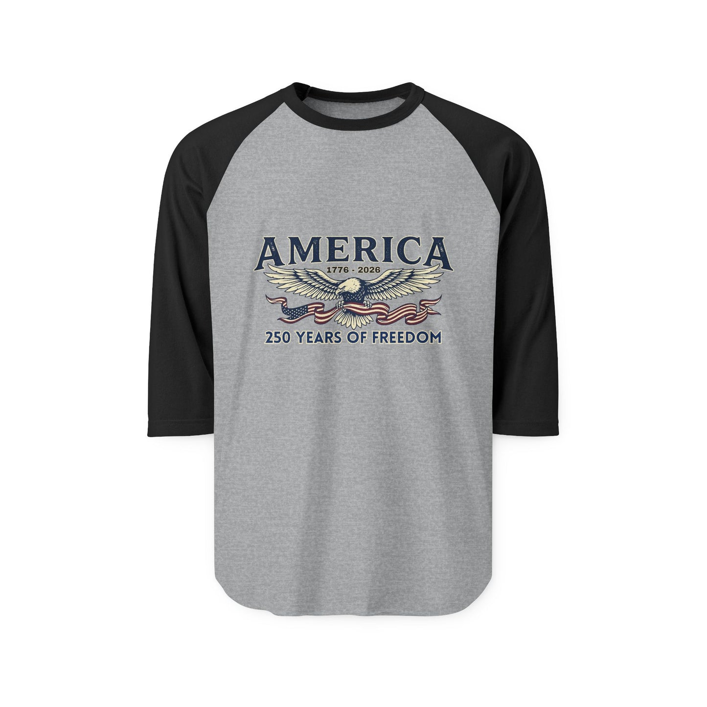 America Eagle Raglan Shirt Baseball Tee | USA 250th ANNIVERSARY Baseball Tee - Trending Novelties & Gifts