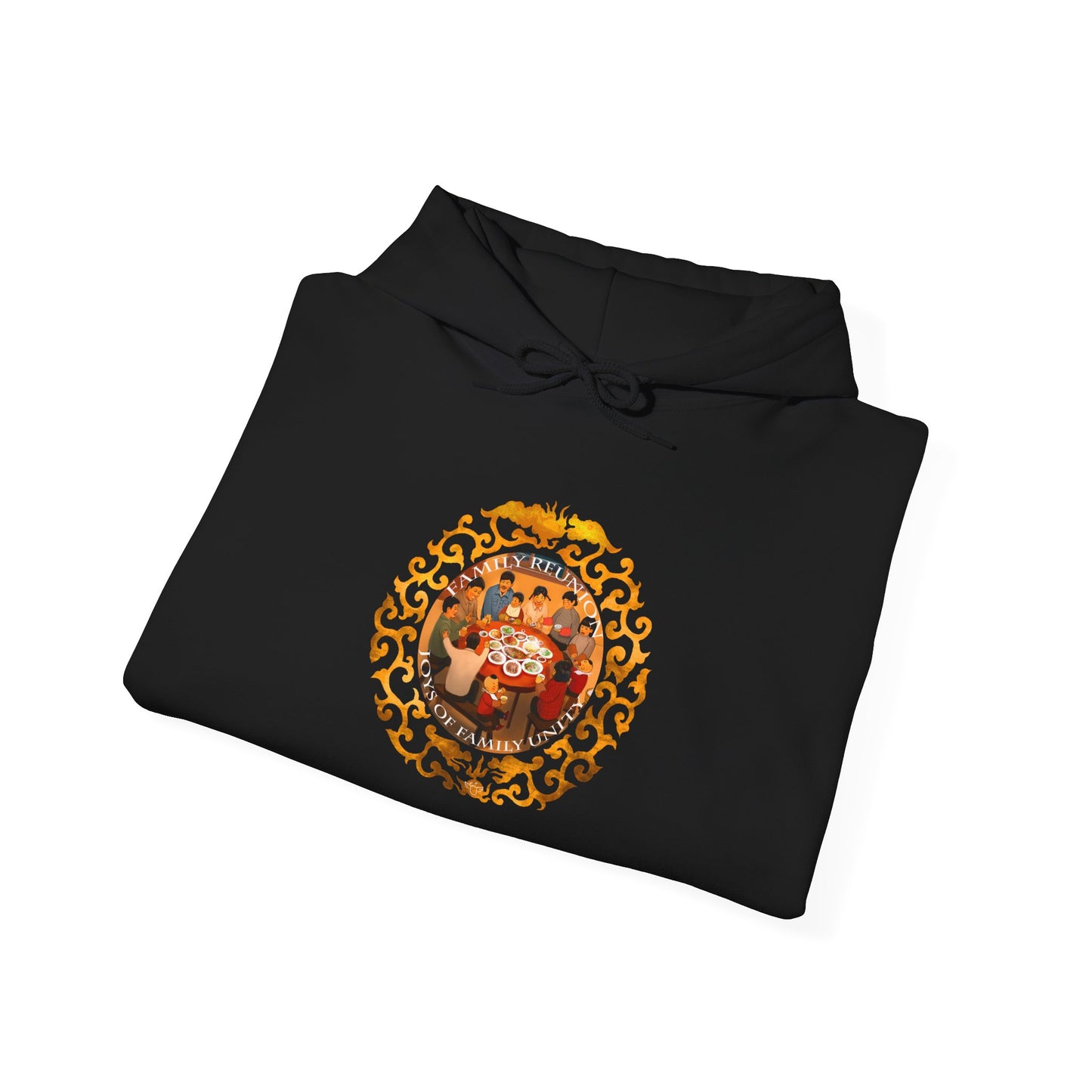 Chinese New Year Hoodie — Golden Lunar Family Celebration Novelty Tee