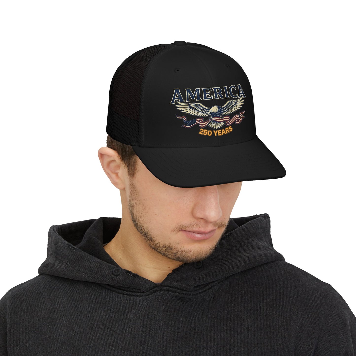 America 250 Years Eagle Snapback Trucker Cap | USA 250th ANNIVERSARY CAP - Trending Novelties & Gifts