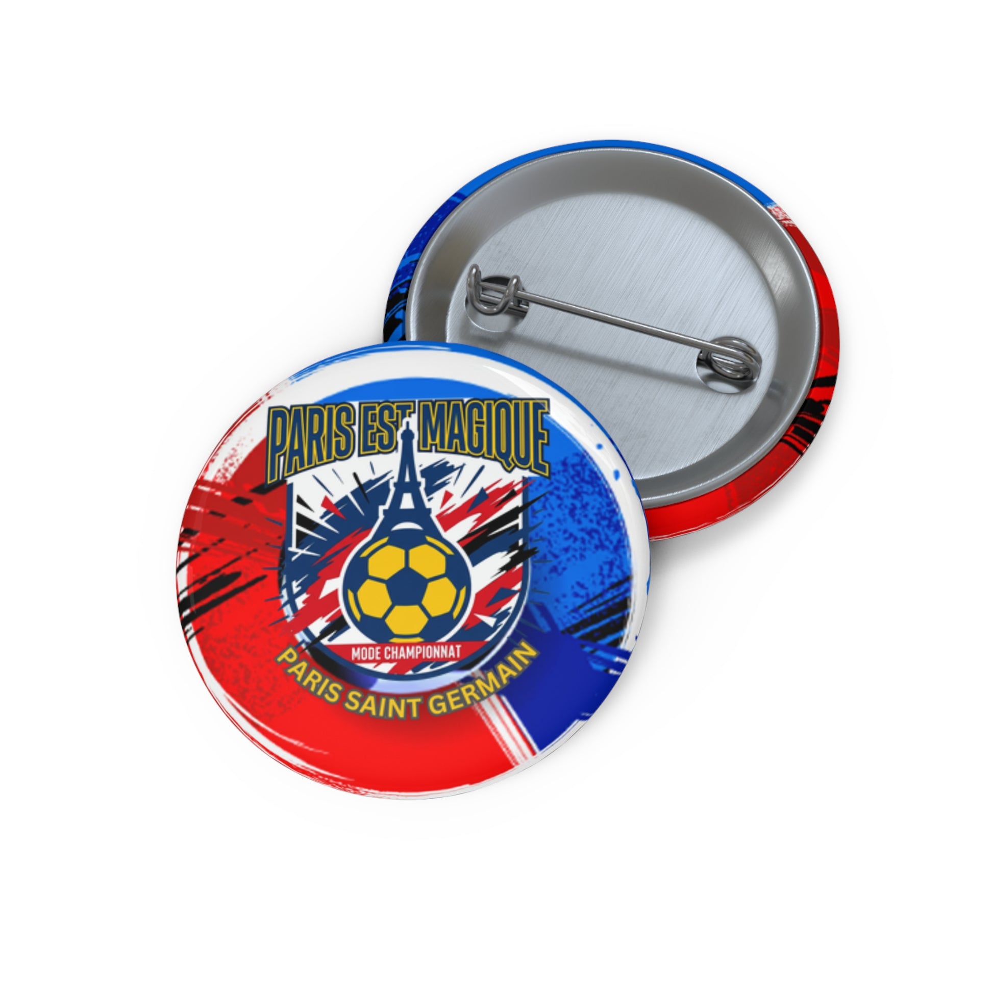 Paris Est Magique Soccer Pin Button — PSG Football Fan Badge - Trending Novelties & Gifts