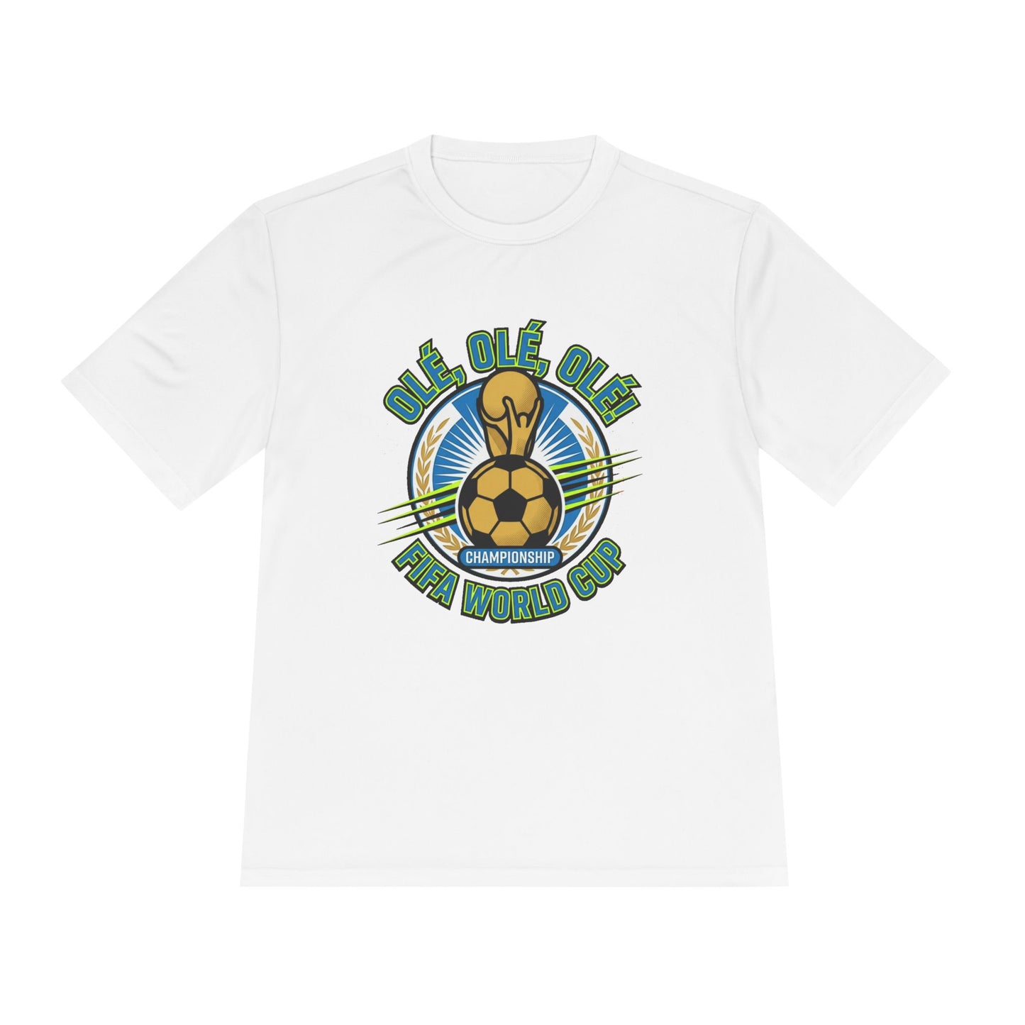 World Cup Soccer Moisture-Wicking Tee — "Ole Ole Ole" Graphic Tee - Trending Novelties & Gifts