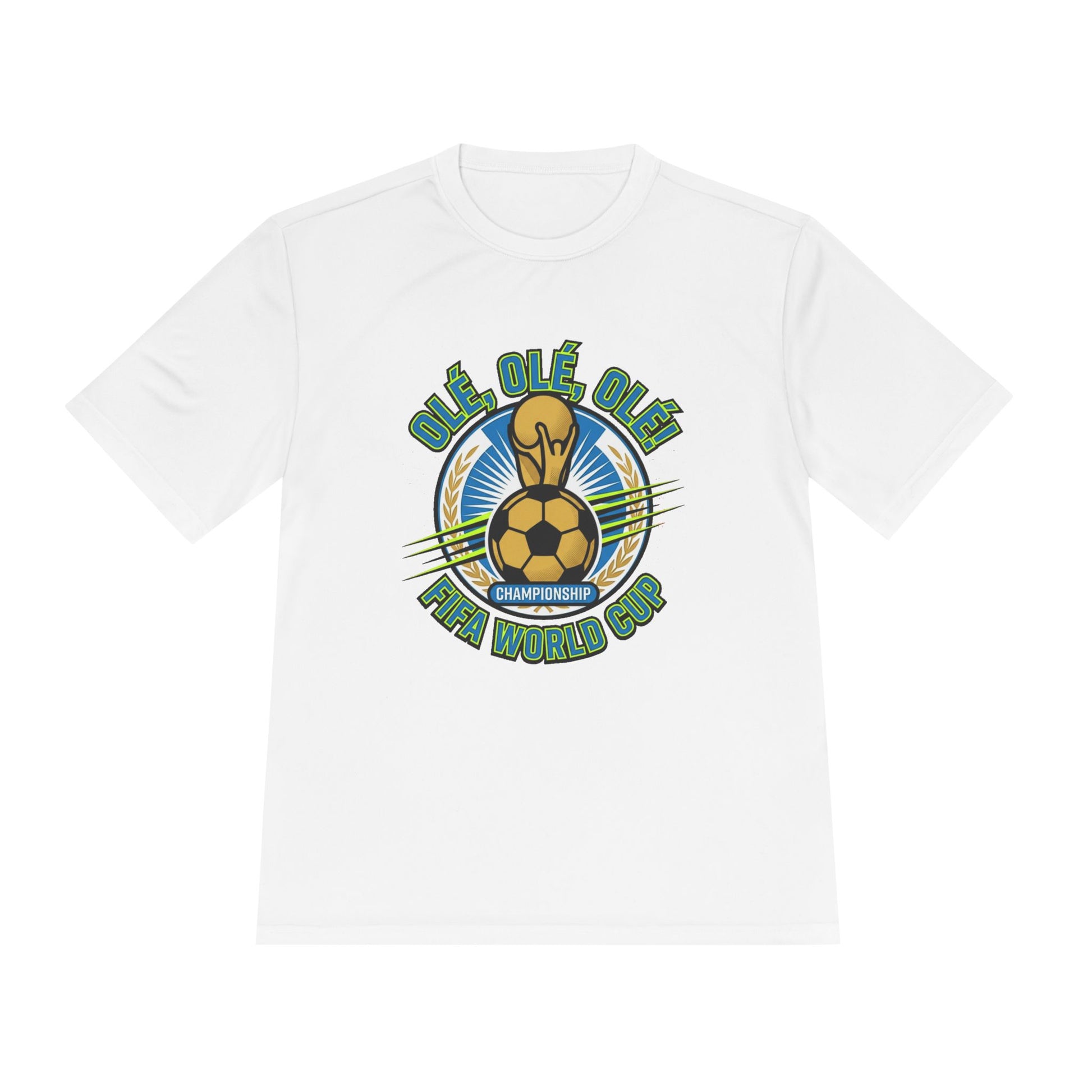 World Cup Soccer Moisture-Wicking Tee — "Ole Ole Ole" Graphic Tee - Trending Novelties & Gifts