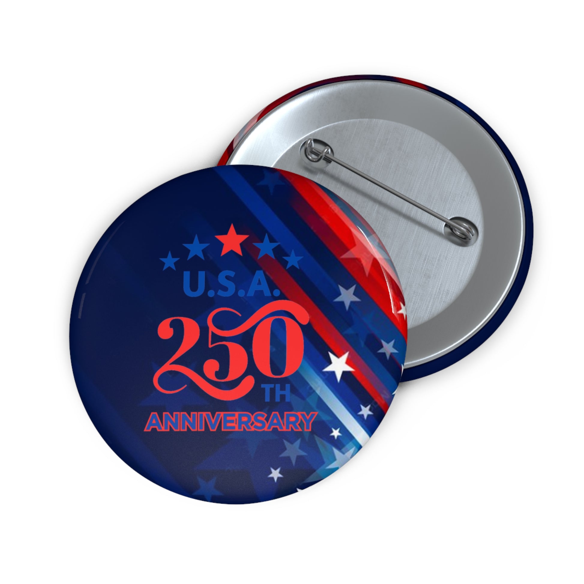 USA 250th Anniversary Pin Button — Patriotic Commemorative Badge - Trending Novelties & Gifts