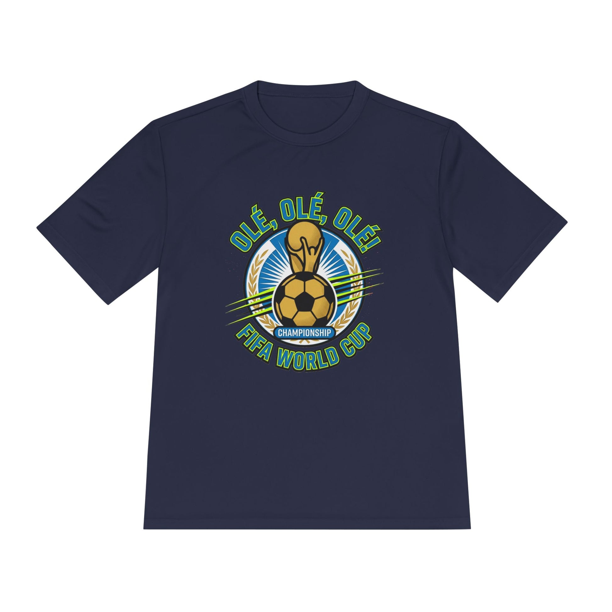 World Cup Soccer Moisture-Wicking Tee — "Ole Ole Ole" Graphic Tee - Trending Novelties & Gifts