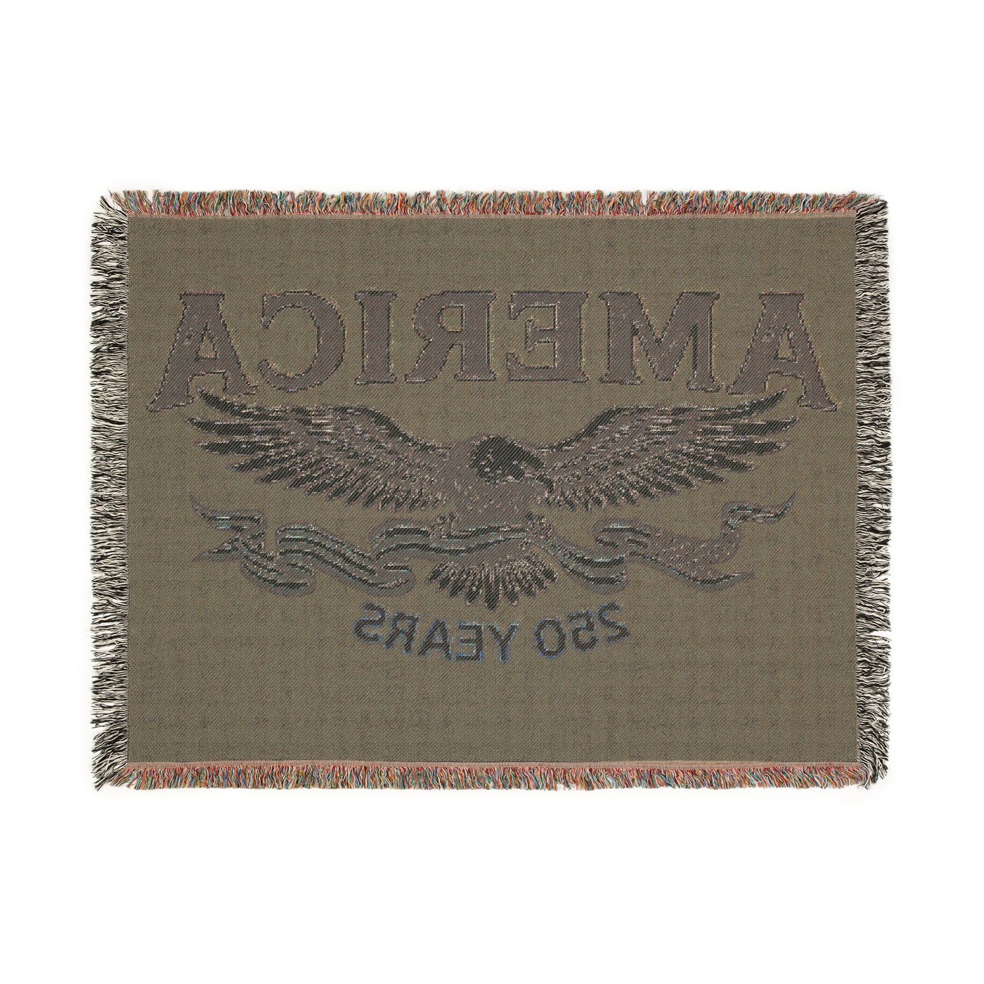 USA 250th ANNIVERSARY Woven Blanket | America 250 Years  Patriotic Eagle Throw - Trending Novelties & Gifts