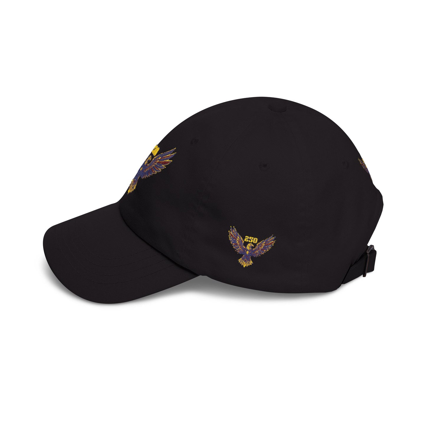 Embroidered Eagle Dad Cap — Vintage Patriot Baseball Cap (USA 250th)