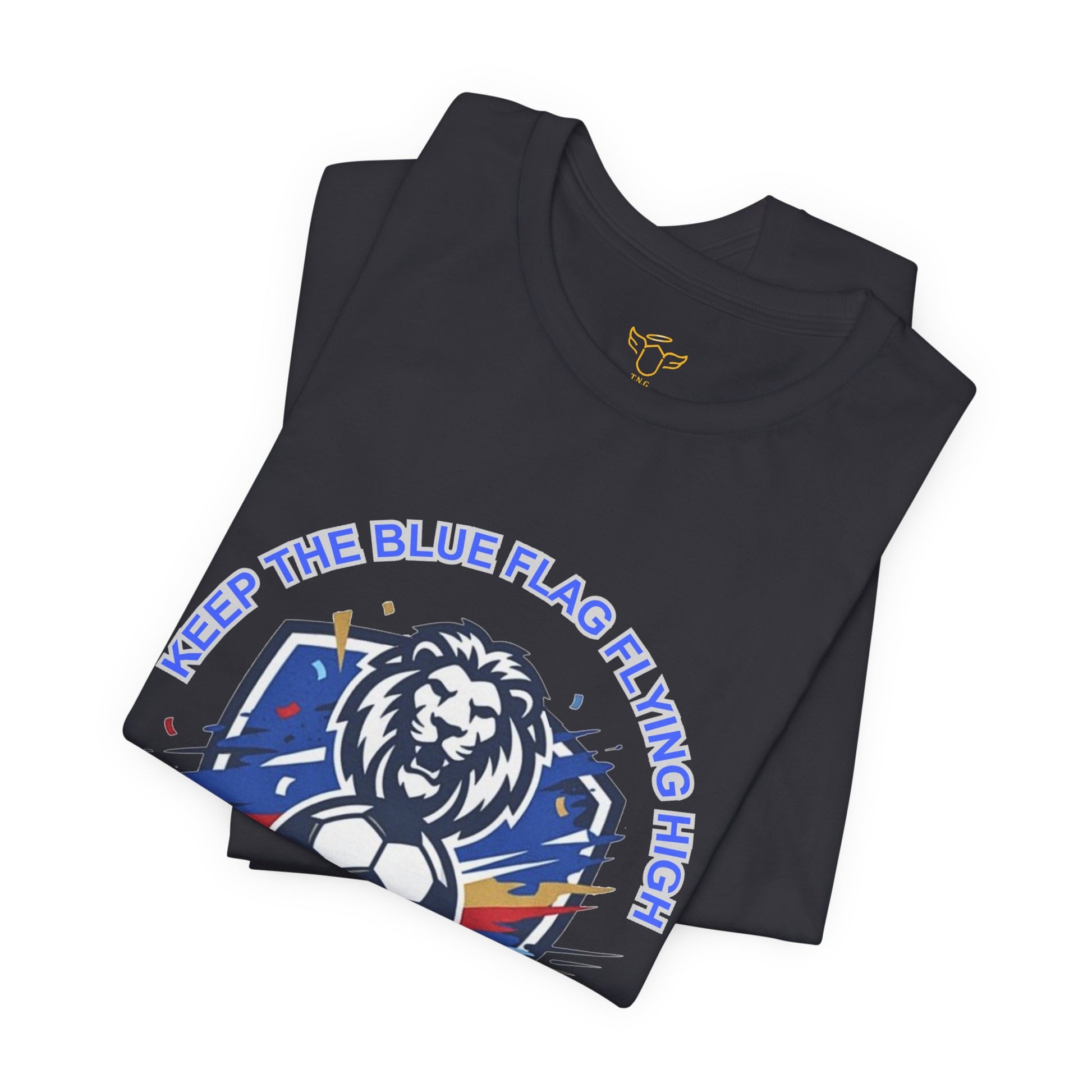 Keep the Blue Flag Flying High Tee | Retro Soccer, Chelsea Pride - Trending Novelties & Gifts