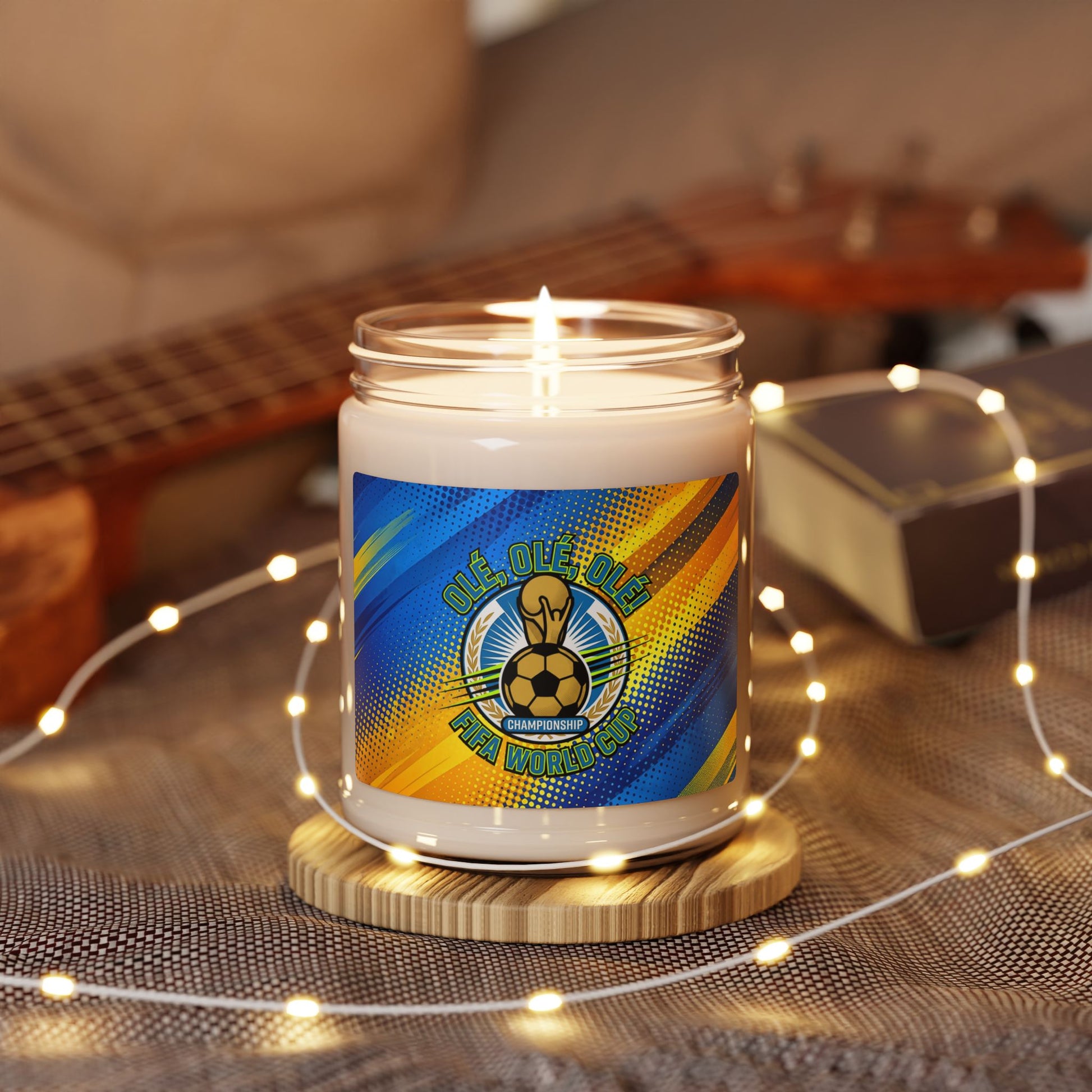WORLD CUP SOCCER '26 Fans Scented Candle | WORLD CUP 'Ole Ole Ole' Fan Scented Candle (9oz) - Trending Novelties & Gifts