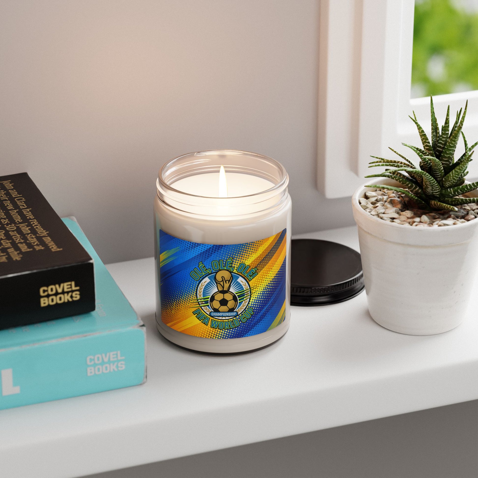 WORLD CUP SOCCER '26 Fans Scented Candle | WORLD CUP 'Ole Ole Ole' Fan Scented Candle (9oz) - Trending Novelties & Gifts