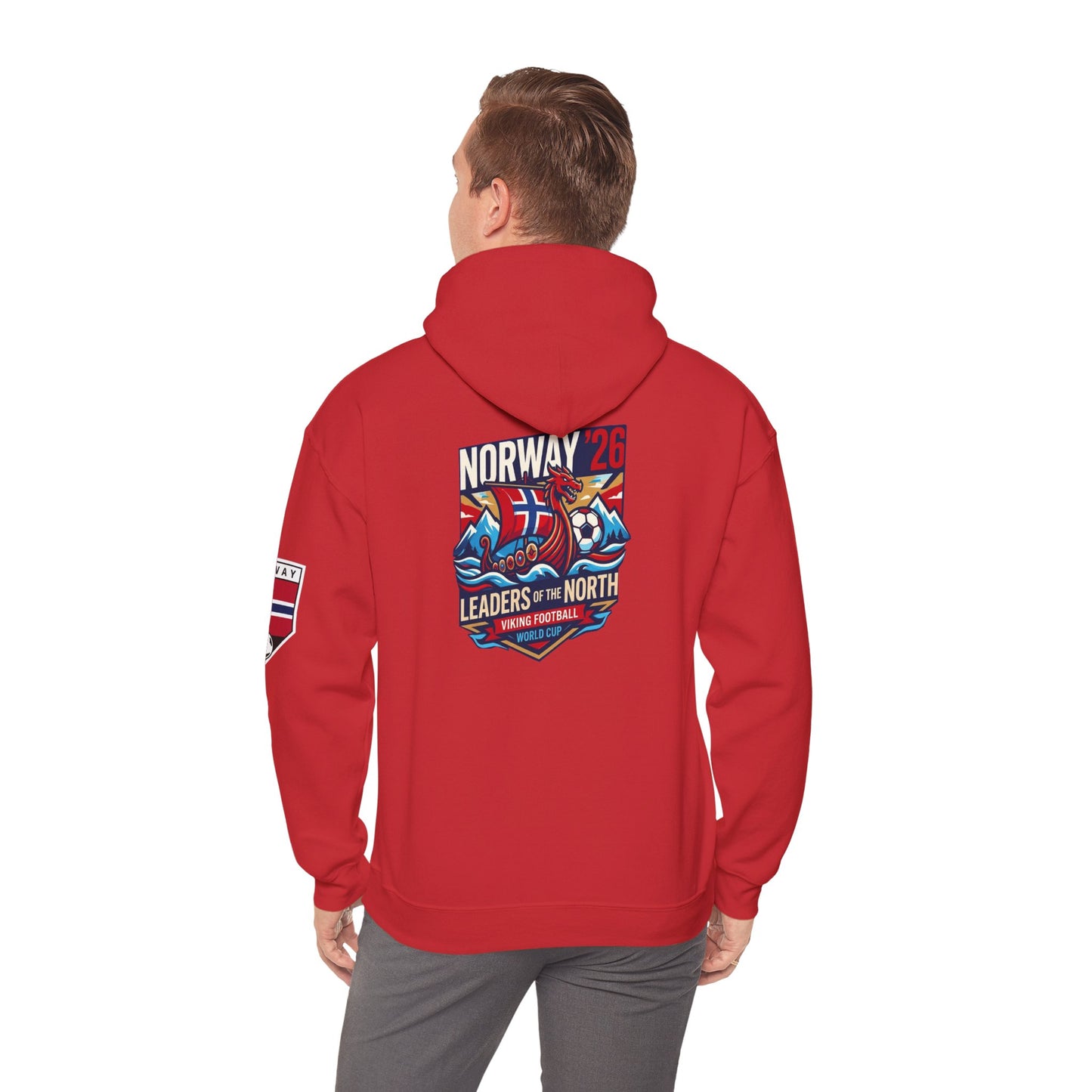 Norway '26 Leaders of the North Hoodie — Norwegian Soccer Fan Pullover
