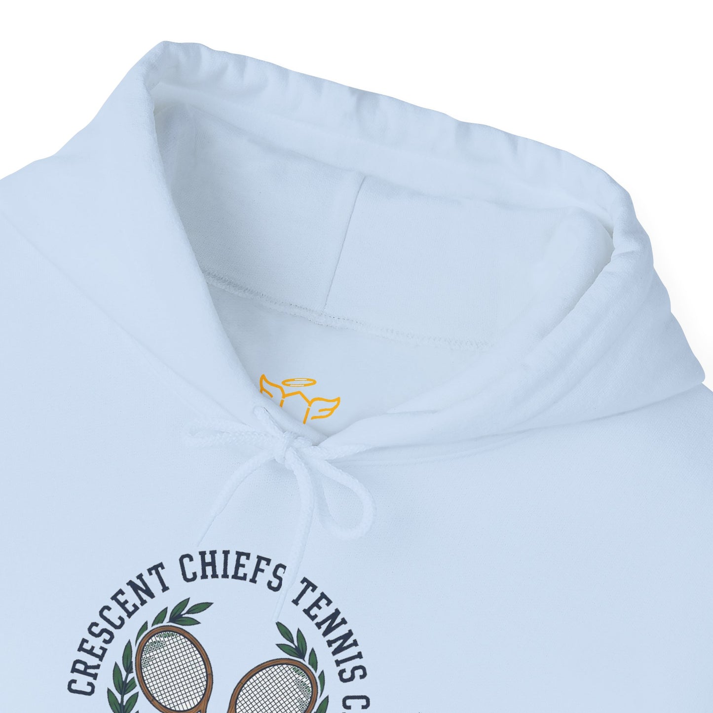 Tennis Club Hoodie — "Crescent Chief's Tennis Club" Retro Athletic Pullover