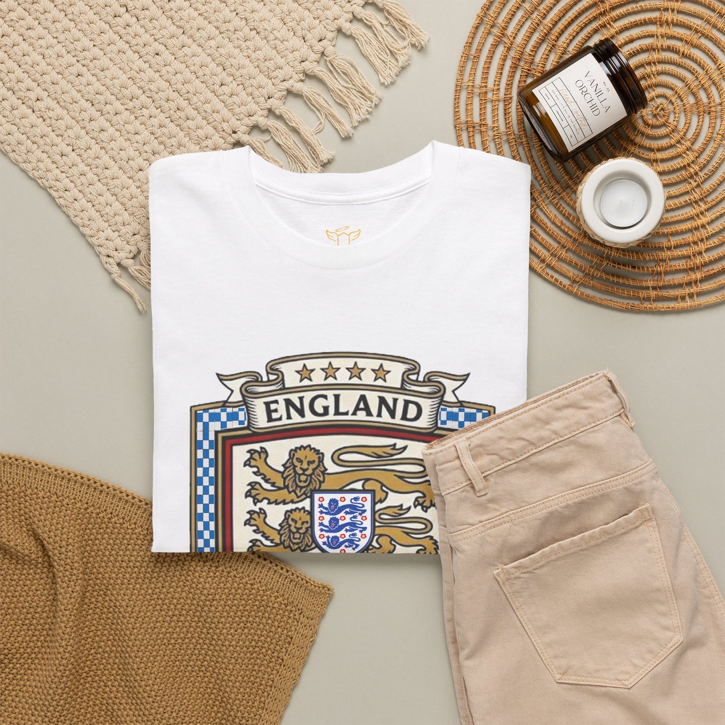 England's Soccer Fan's Crest T-Shirt - "Football's Coming Home"