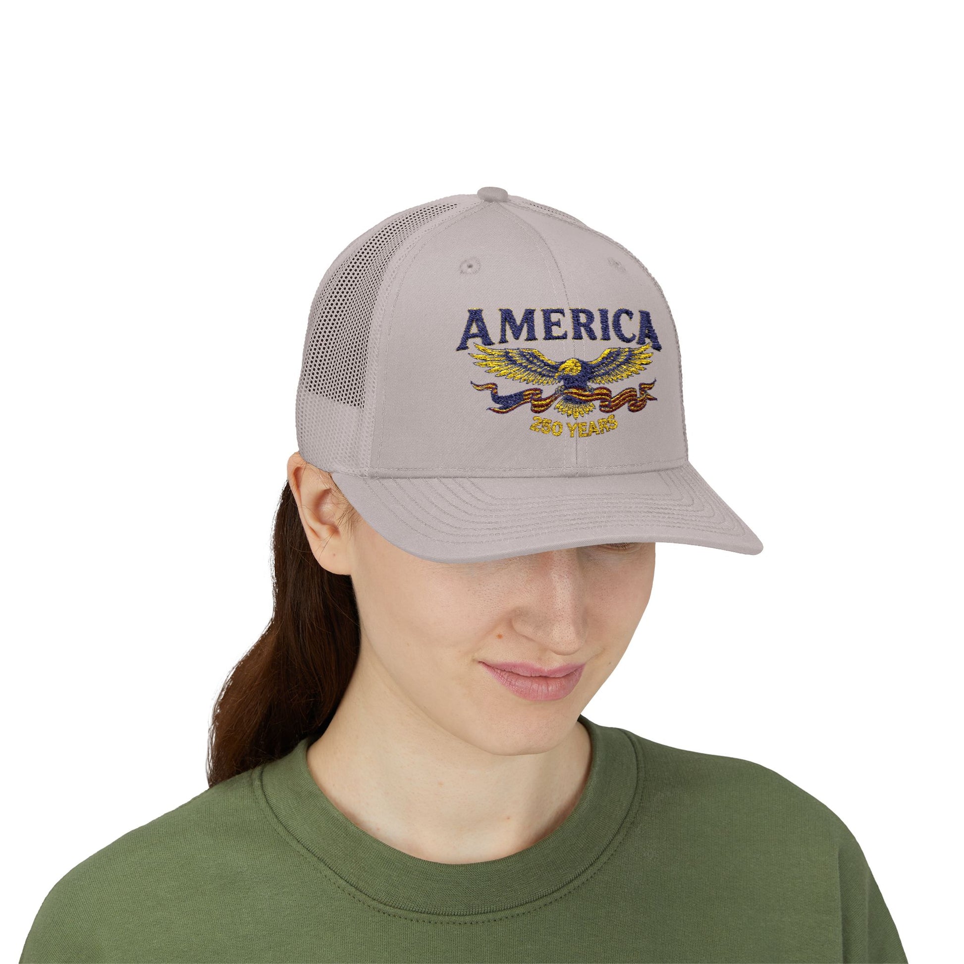 USA 250 Years Eagle Snapback Trucker Cap - Trending Novelties & Gifts