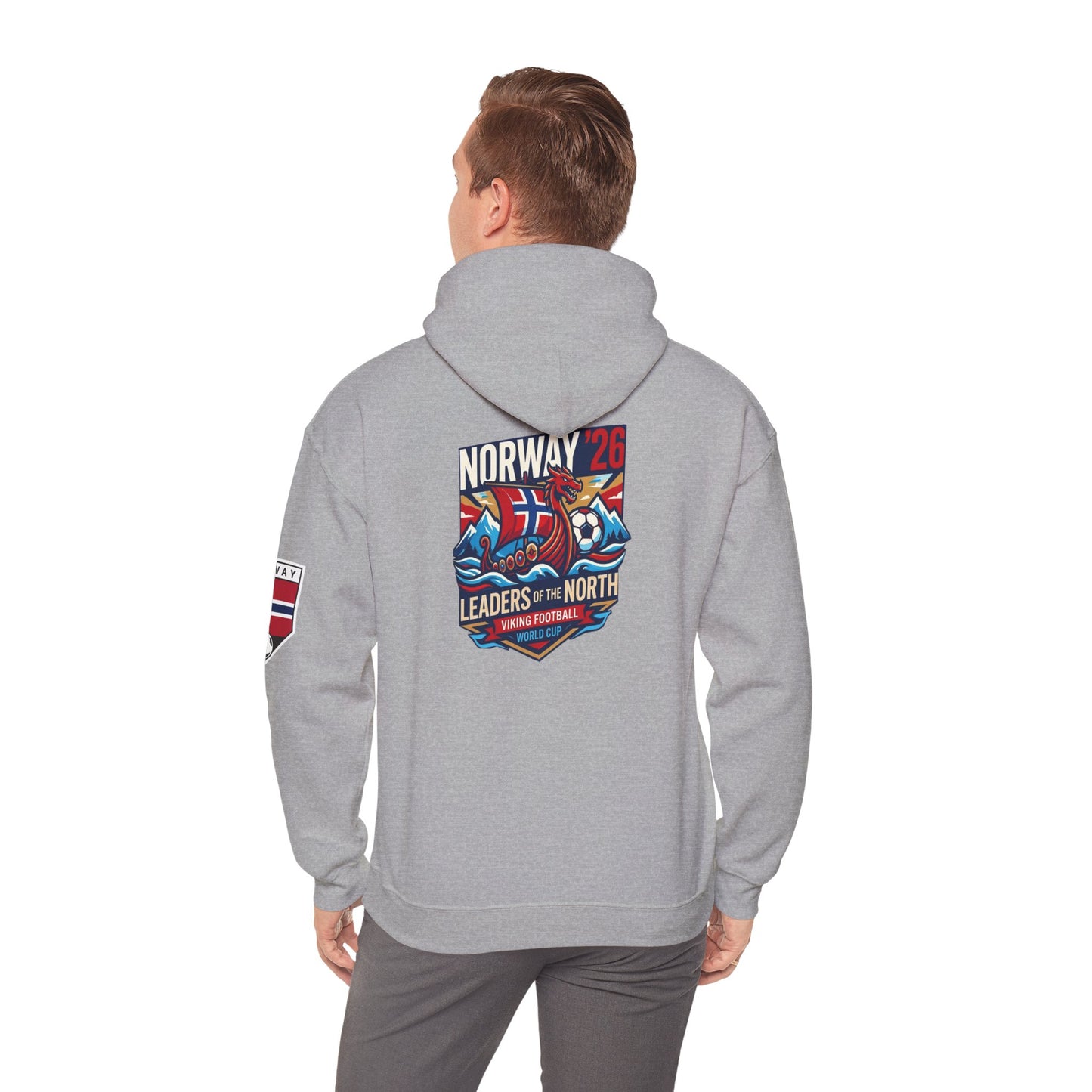 Norway '26 Leaders of the North Hoodie — Norwegian Soccer Fan Pullover