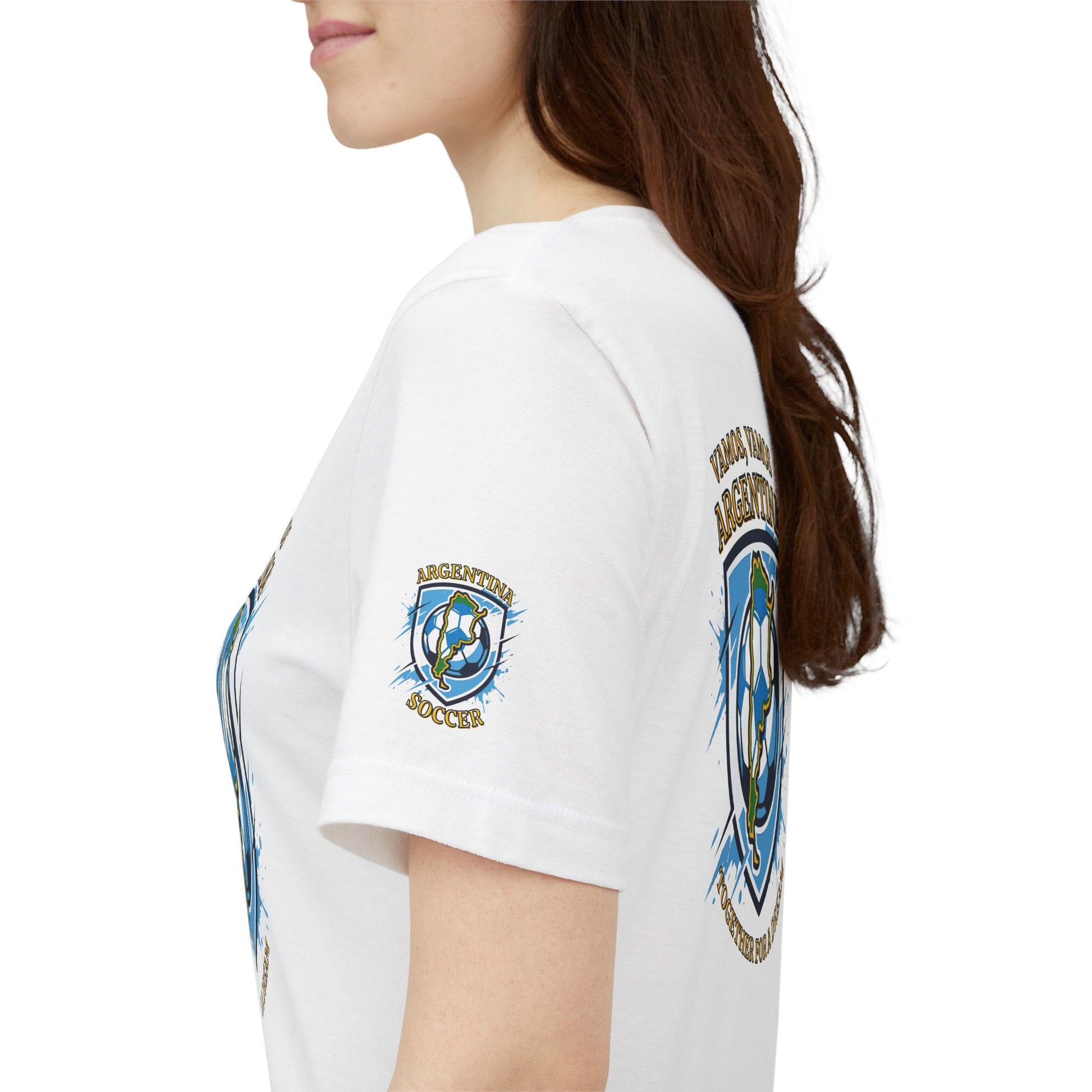 Argentina Soccer T-Shirt - "Vamos, Vamos Argentina" Together for a Dream Fan Tee - Trending Novelties & Gifts
