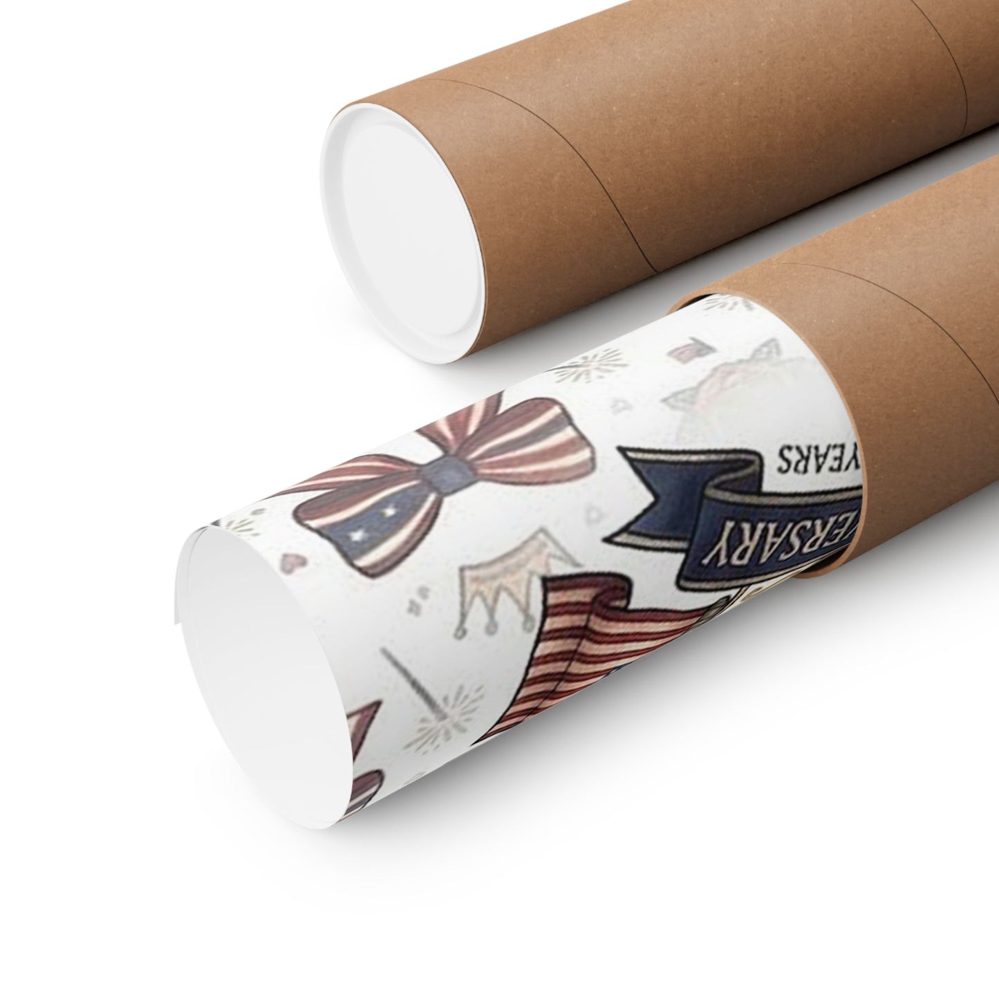 Land of the Free Patriotic Matte Poster — USA 250th Anniversary Bow Wall Art - Trending Novelties & Gifts