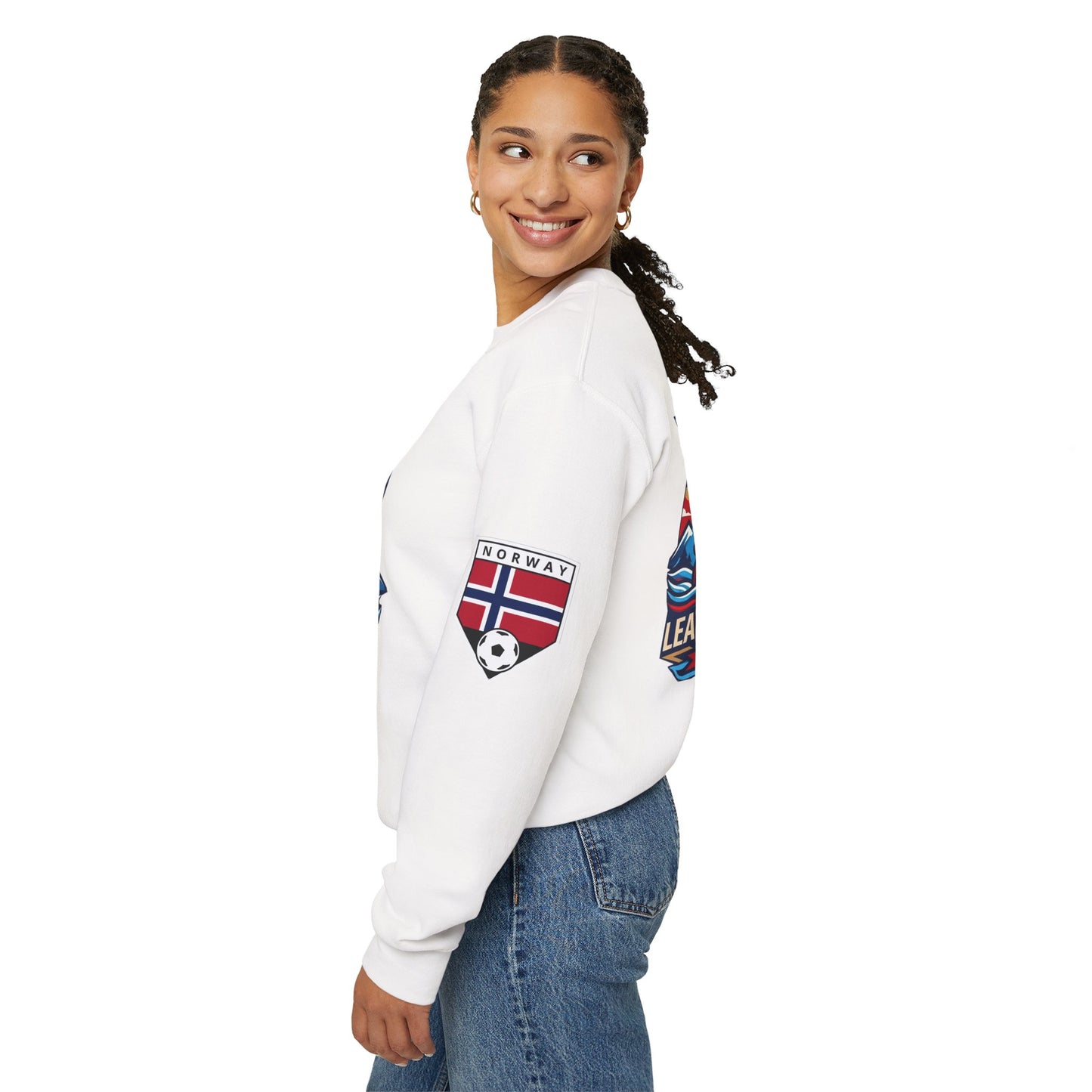Norway '26 Viking Soccer Sweatshirt — Leaders of the North World Cup Fan Pullover
