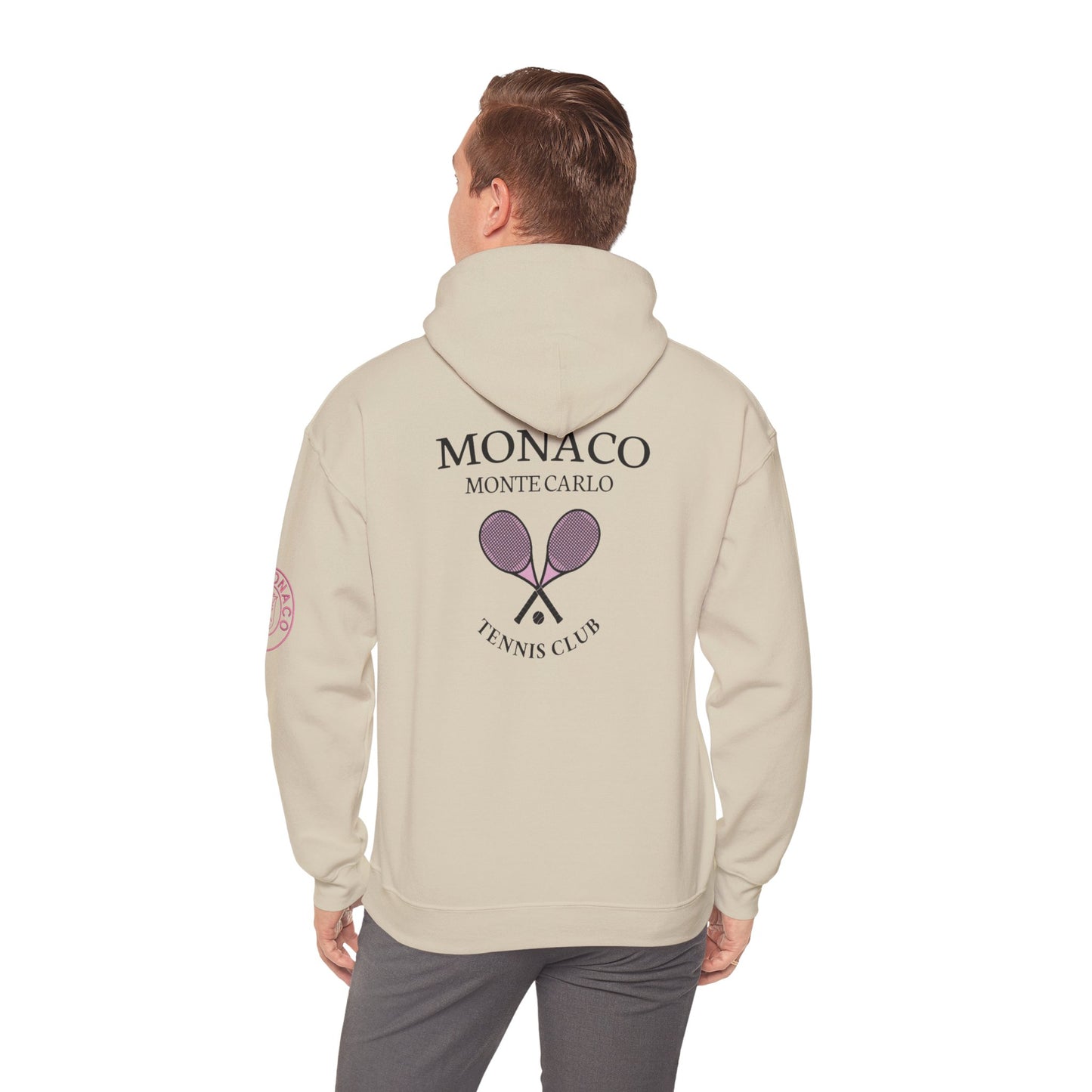 Monaco Monte Carlo Tennis Club Hoodie – Vintage Racket Logo Pullover