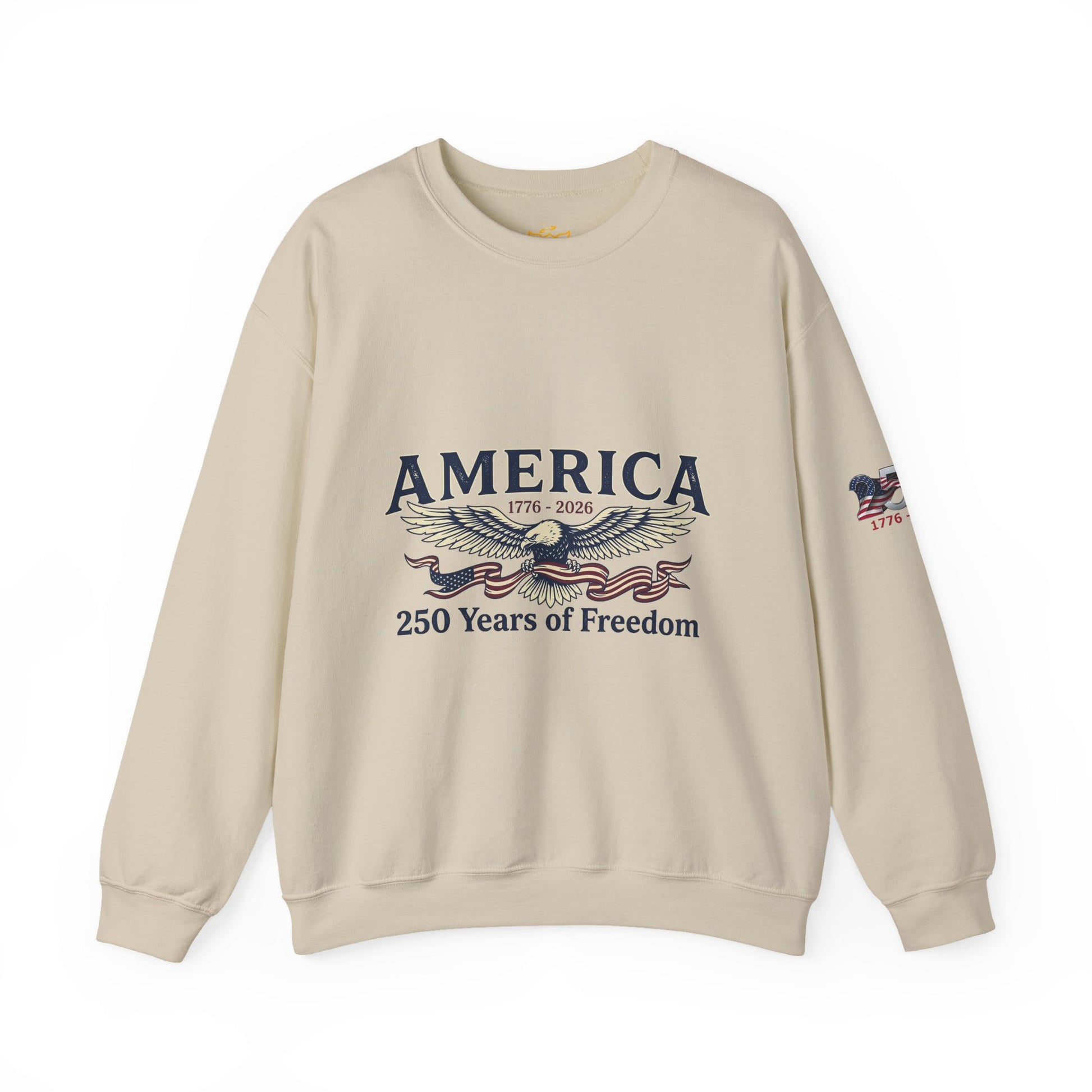 USA 250th Anniversary Crewneck Sweatshirt | America's 250 Years of Freedom Sweatshirt - Trending Novelties & Gifts