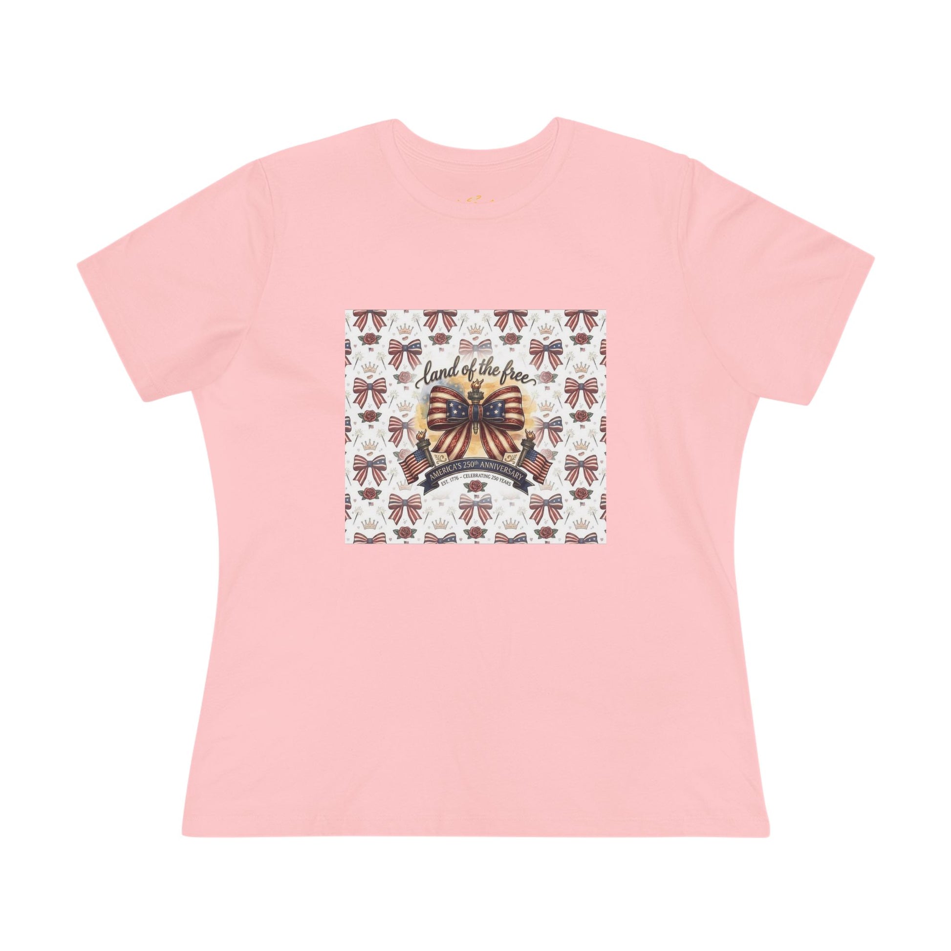 USA 250th Anniversary Patriotic Bow Women's Tee - Trending Novelties & Gifts