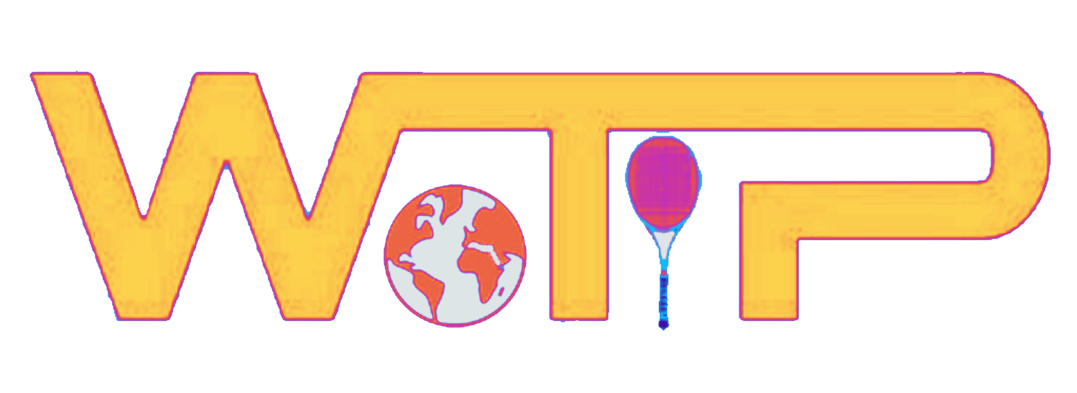Logo with 'WTP' in yellow, a globe icon, and a balloon on a white background