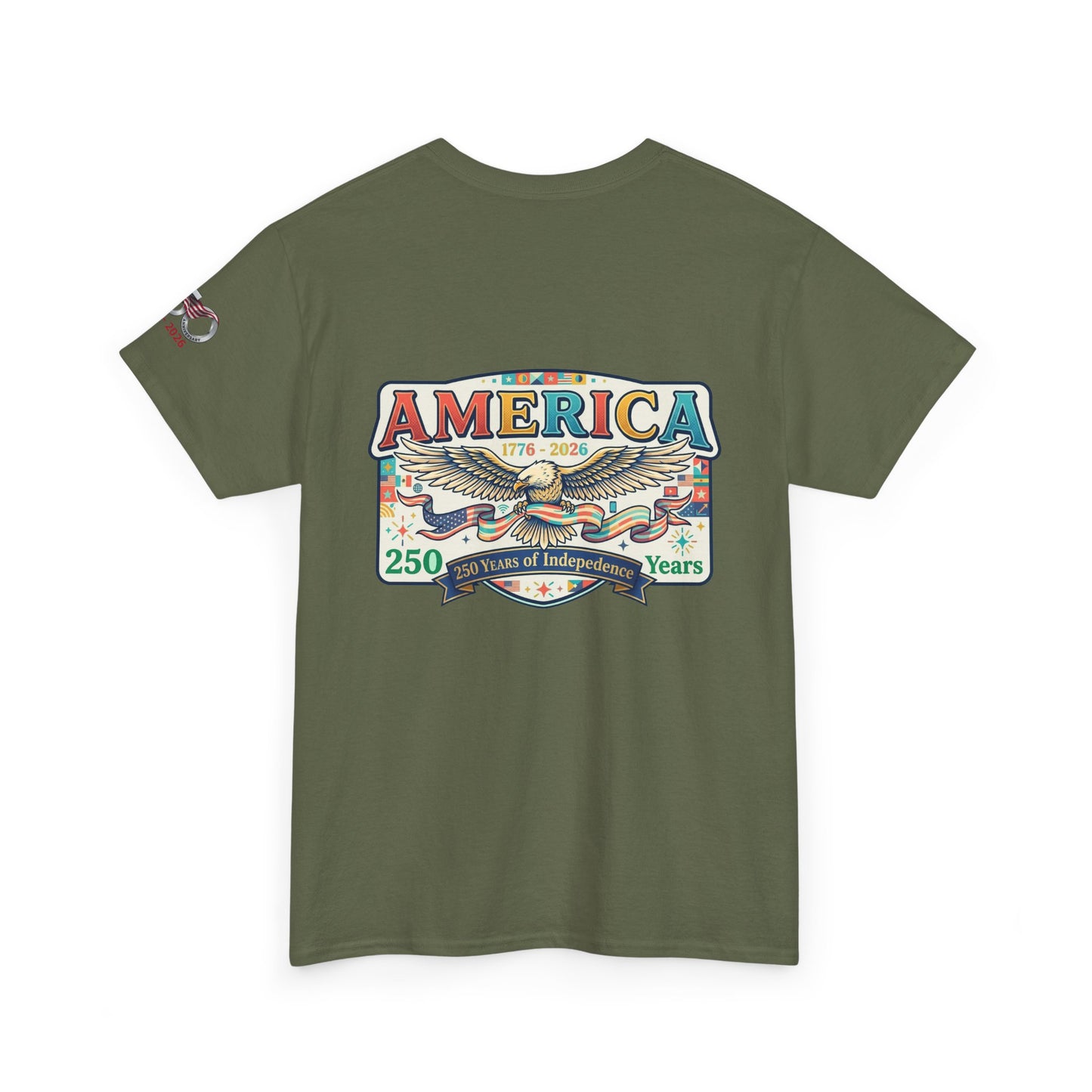 USA 250th ANNIVERSARY Vintage Graphic Tee — 250 Years Patriotic Independence Day Shirt - Trending Novelties & Gifts