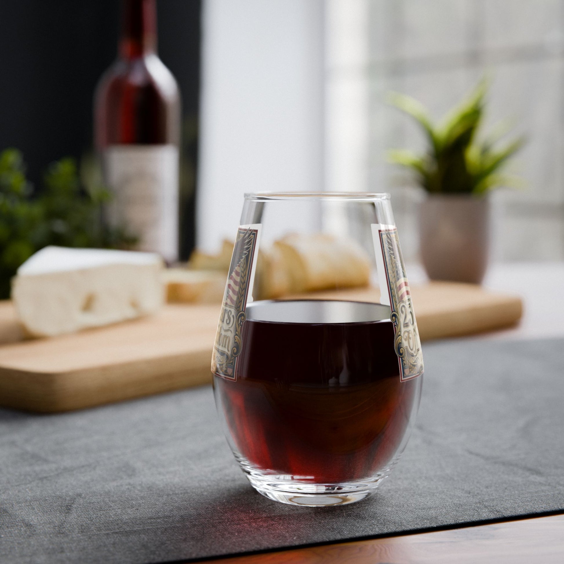 America 250 Years of Freedom Stemless Wine Glass – USA 250th ANNIVERSARY Celebratory Wine Glass - Trending Novelties & Gifts