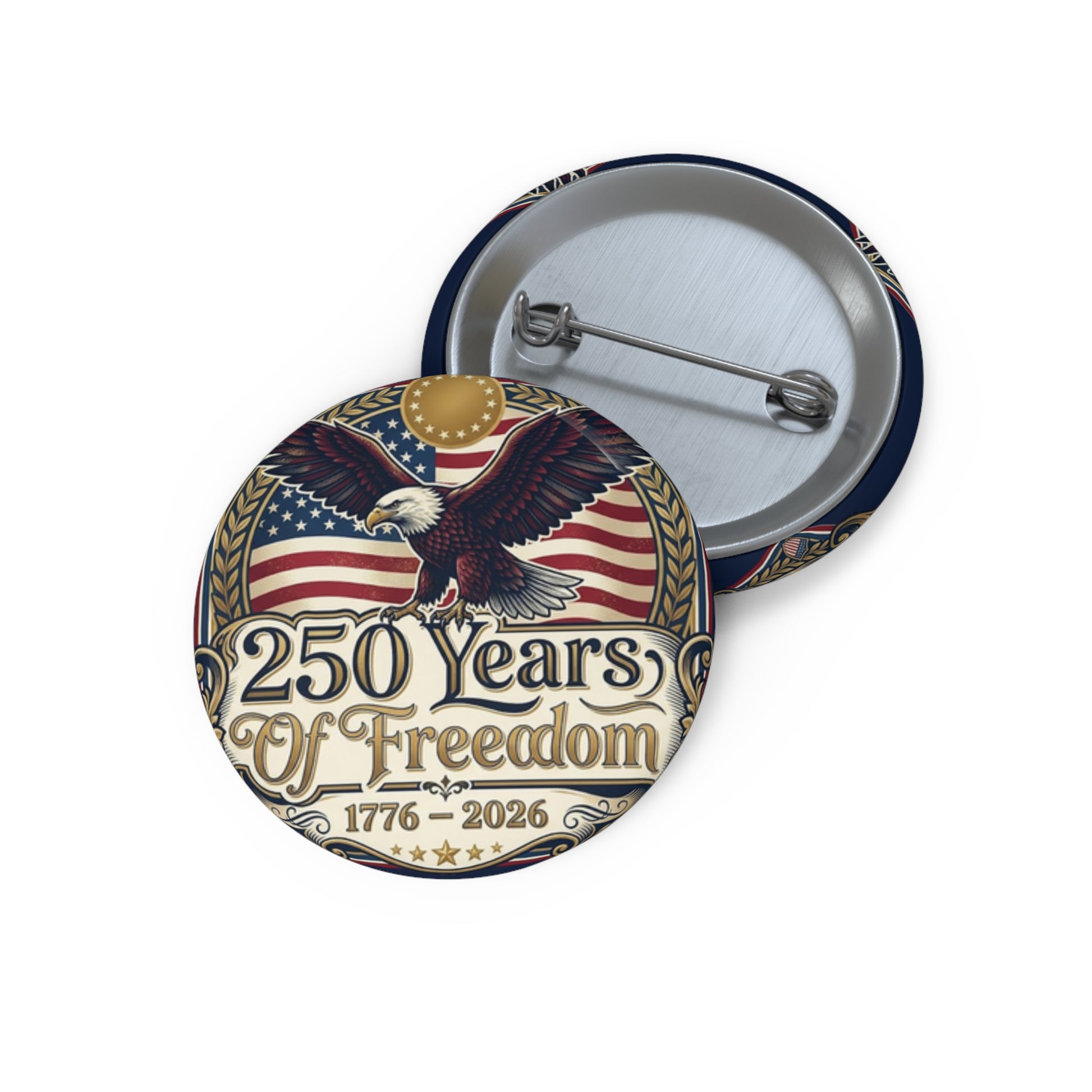 USA 250th ANNIVERSARY Commemorative Pin Button |  America 250 Years of Freedom Commemorative Pin Button - Trending Novelties & Gifts