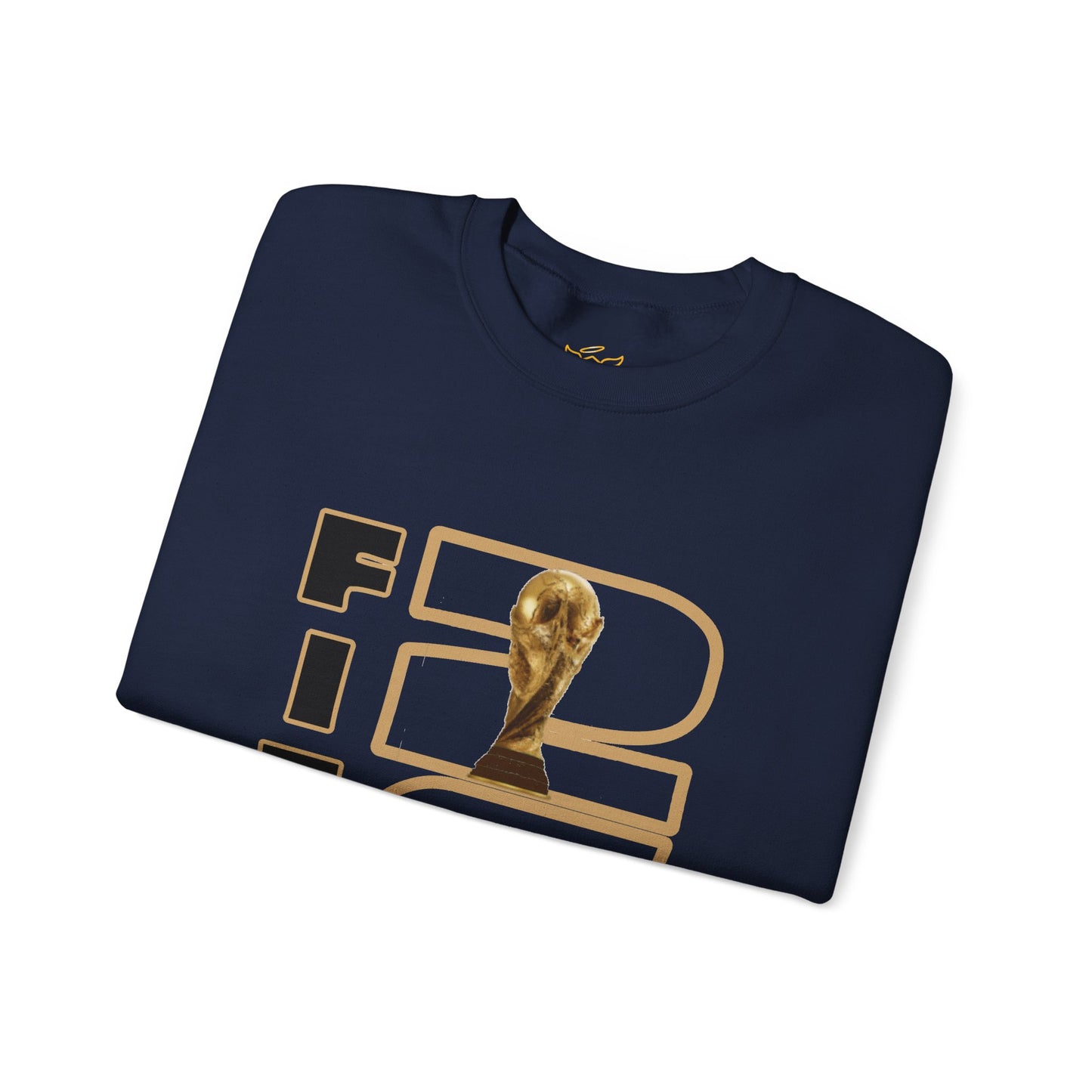 FIFA World Cup 2026 Crewneck Sweatshirt — Gold Trophy & Soccer Ball Design