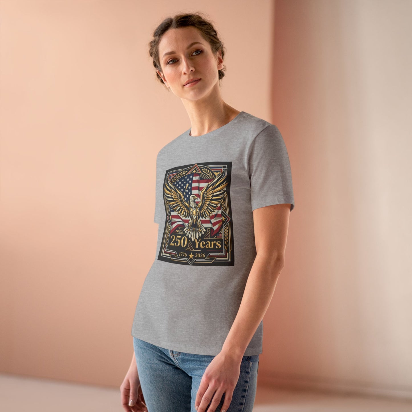 USA 250th ANNIVERSARY Women's Tee | America 250 Years of Freedom Women's T-shirt - Trending Novelties & Gifts